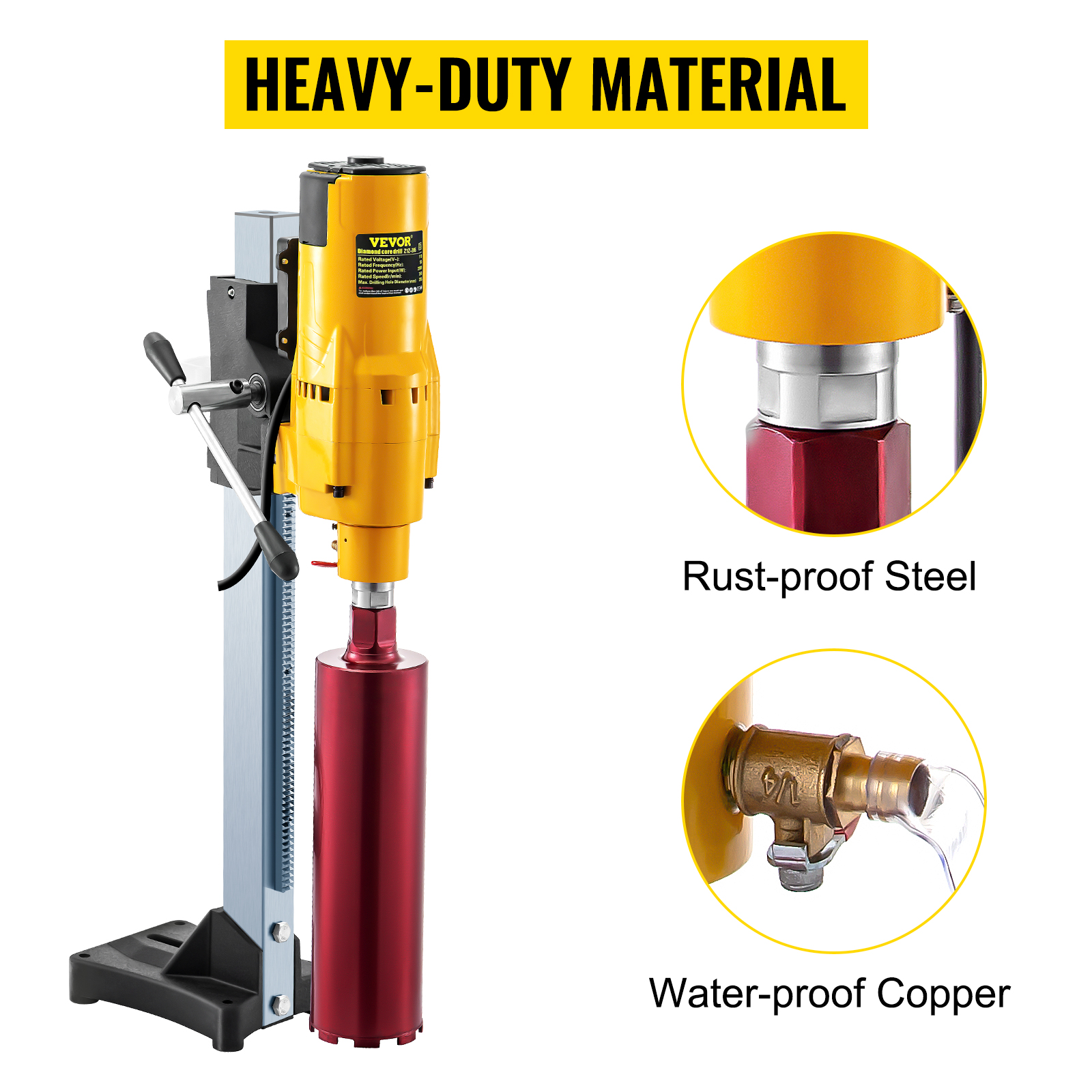 VEVOR Trapano Colonna Da Banco, 3980 W Macchina Per Carotaggio, 230 V Trapano A Colonna Industriale Ad Alta Precisione, Frequenza Nominale 50 HZ Preciso Trapano Da Banco Professionale 750 Giri/min -Makitae Outlet AAHKMJXYDAFdJAOAIMEbOAchsNwF47gfWWMct1uaXzXJCVIqjjVJLqw cq39v7nX9UYciTU5rnwanRYsMgT1CjW4q8LNJ DxB6eoROhUbQivT7BaxJkMDcNQT0WoV
