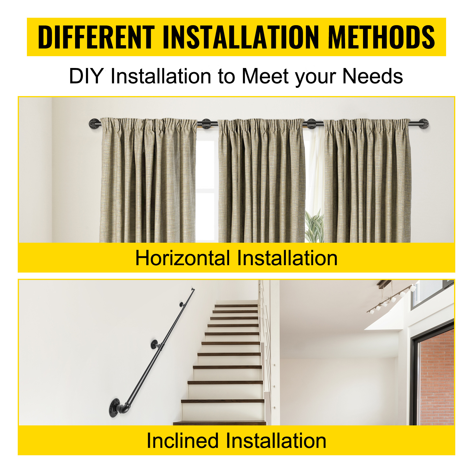 VEVOR Rampe Escalier Murale Main Courante En Acier Carbone Garde-Corps Metal Tube Rambarde Muraux Pour Enfants Personnes Âgees Interieur Exterieur (11ft/3.3m, 0.32CM/200KG) -Mottetch Boutique AAHKMJXYDAFdJAOAIMEbOAchsNwF47gfWWMct1uaXzXJCVIqjjVJLqw cq39v7nX9UYgu6ejPNi E7rZA2qW0D2oJWVXu1gdGczkMtax73OaYp4gXKyqHckwfaug5I2wmrqf8tbp rfnNILT17ng Dof