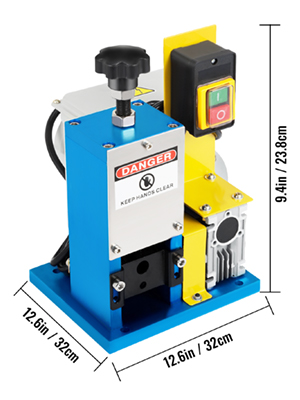 VEVOR Kabelabisoliermaschine Elektrisch 1,5-25 mm Abisoliermaschine Elektrisch 180 W Einphasig Kabelschälmaschine HXSMS-025 Modell Kabelschäler
