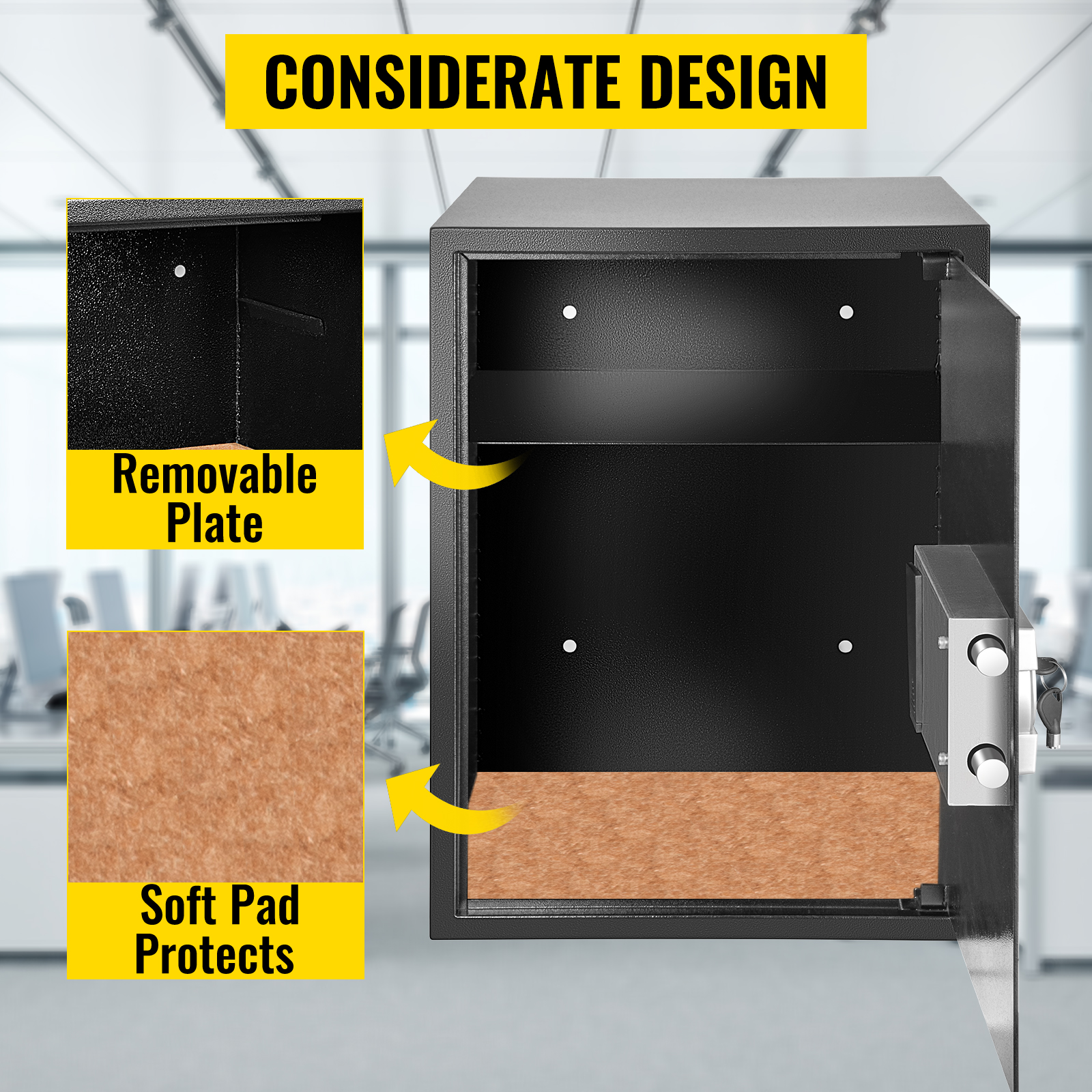 VEVOR Coffre-Fort Digital 65 L En Acier Au Carbone Coffre-Fort Electronique 2 Kits De Code Et 2 Cles Coffre-Fort De Securite Antivol Coffre-Fort Cle Et Code Anti-Effraction Ignifuge Billet Bijou Arme -Promos Matériel Boutique AAHKMJXYDAFdJAOAIMEbOAchsNwF47gfWWMct1uaXzXJCVIqjjVJLqw cq39v7nX9UYiKvCxHdNdpNT0Df3mxekc2l8YJPc7CHn55iWCRNEoHl9