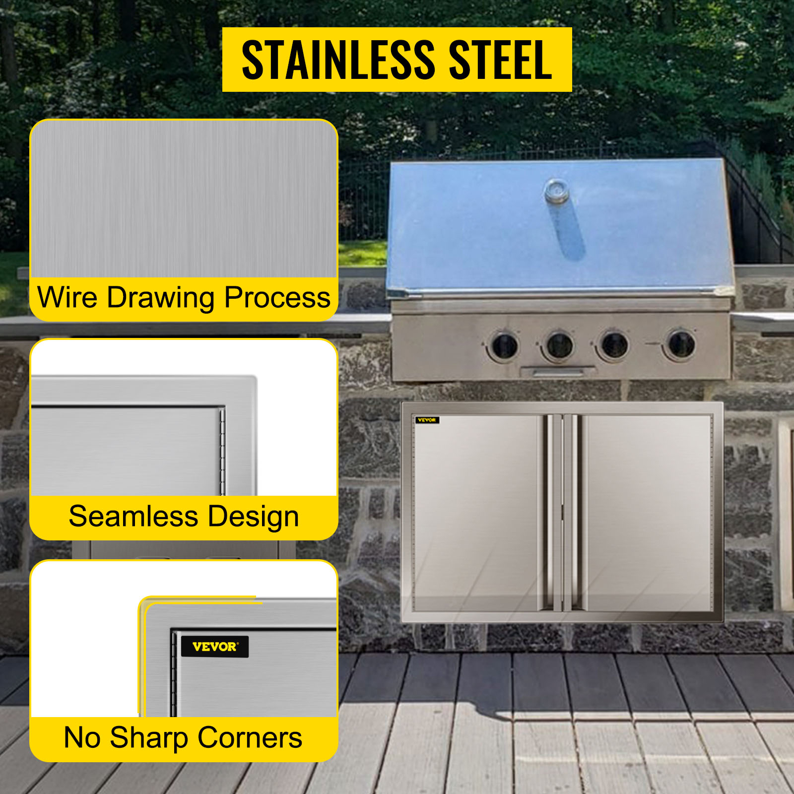 Porte Double Acces En Acier Inox Cuisine Exterieure Ilot De Barbecue Bbq 71x48cm -Jardin Calme Soldes Magasin AAHKMJXYDAFdJAOAIMEbOAchsNwF47gfWWMct1uaXzXJCVIqjjVJLqw