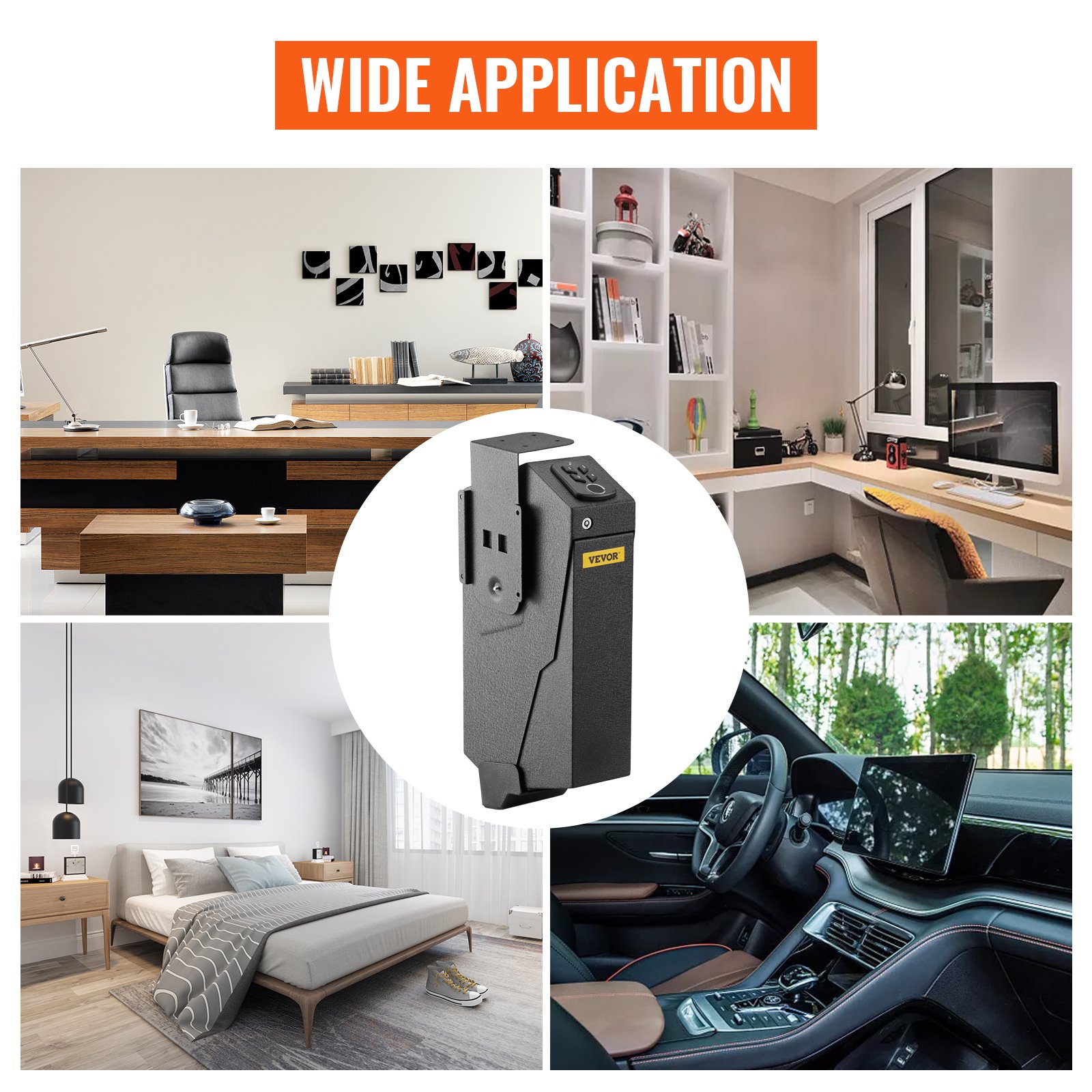 VEVOR Coffre-Fort De Pistolet DeEmpreinte Digitale En Acier, Coffre-Fort Pour Armes A Feu Biometrique Avec 2 Cles, Petit Coffre-Fort Pour Pistolet Doublure En Mousse Usage Domestique -Promos Matériel Boutique AAHKMJXYDAFdJAOAIMEbOAchsNwF47gfWWMct1uaXzXJCVIqjjVJLqw