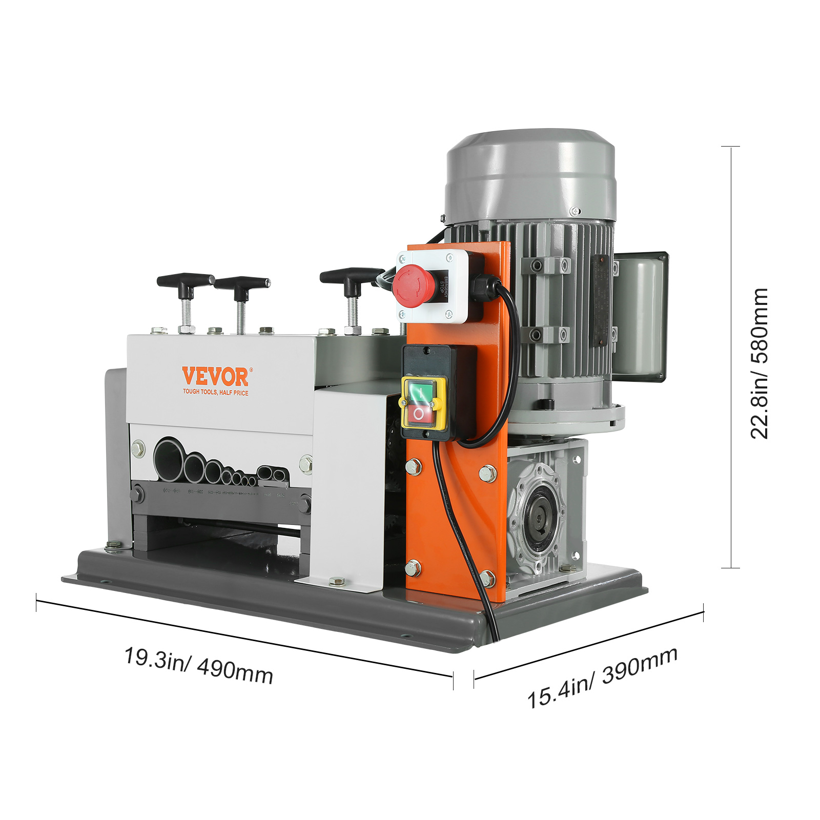 VEVOR Machine a Denuder Electrique 1,5-40 mm Denudeur Cable Automatique ...