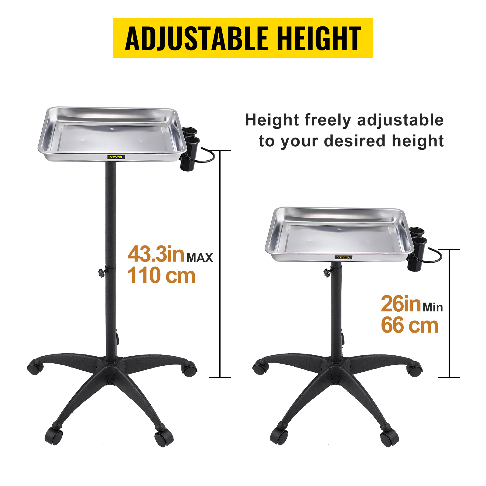 VEVOR Chariot Coiffure Roulettes Tablette Plateau Mobile Hauteur Reglable Argent -Stanleyfaco Magasin AAHKMJXYDAFdJAOAIMEbOAchsNwF47gfWWMct1uaXzXJCVIqjjVJLqw