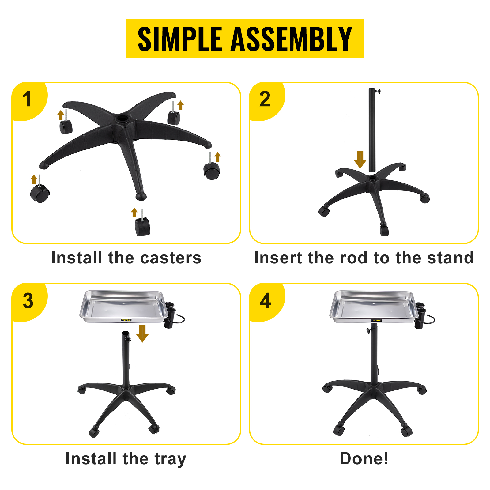 VEVOR Chariot Coiffure Roulettes Tablette Plateau Mobile Hauteur Reglable Argent -Stanleyfaco Magasin AAHKMJXYDAFdJAOAIMEbOAchsNwF47gfWWMct1uaXzXJCVIqjjVJLqw