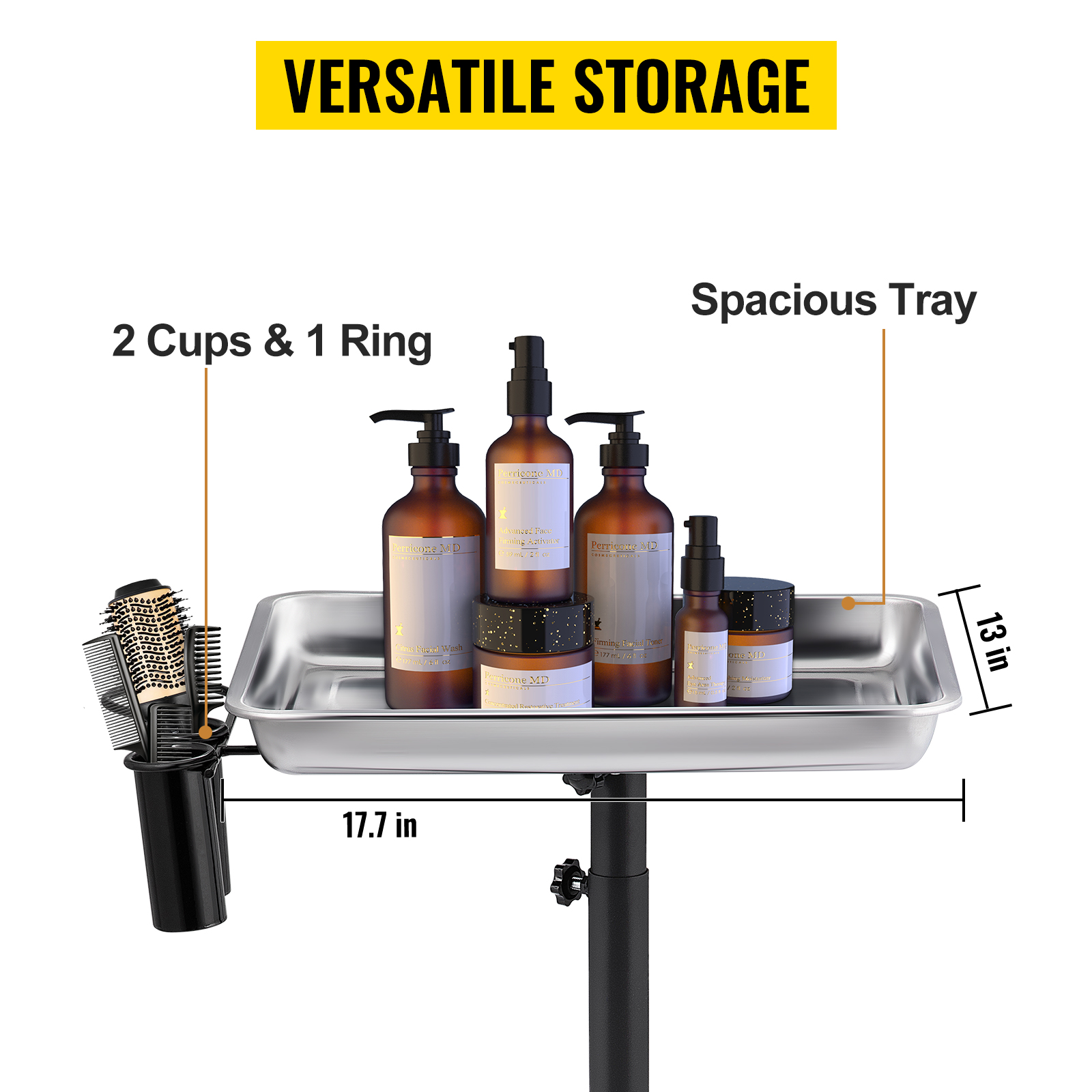 VEVOR Chariot Coiffure Roulettes Tablette Plateau Mobile Hauteur Reglable Argent -Stanleyfaco Magasin AAHKMJXYDAFdJAOAIMEbOAchsNwF47gfWWMct1uaXzXJCVIqjjVJLqw
