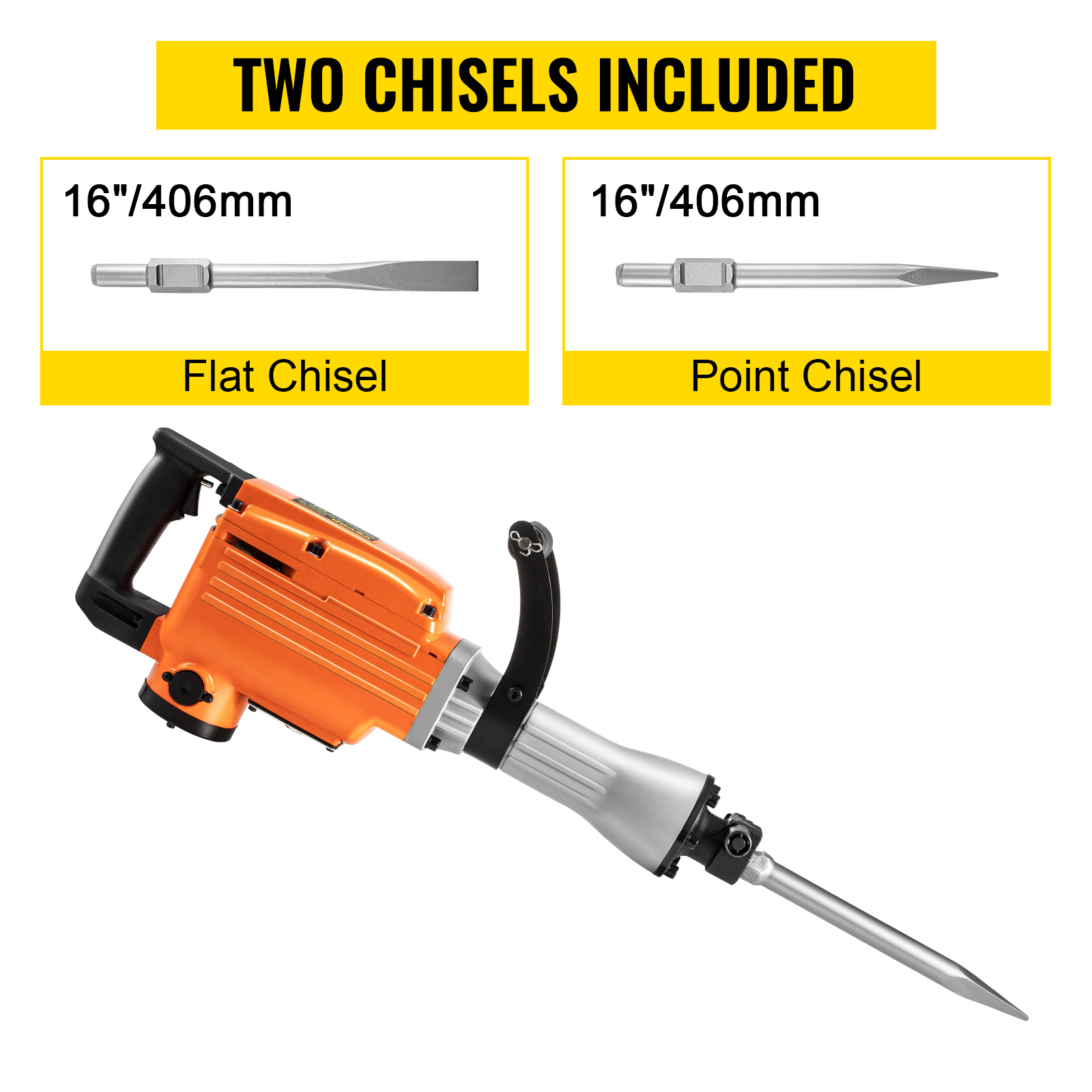 Punta Per Martello Demolitore - Testa Quadrata 16 Denti, Per Calcestruzzo, Muratura E Lavori Edili - Foto 9