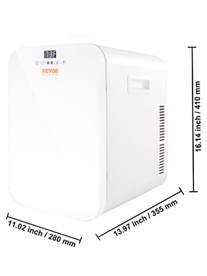FHISD 20-Liter-Kühlbox, Doppeltür-Mini-Kühlschrank, 12 V und 220 V Kalt-  und Warm-Gefrierschrank, Tragbarer Kühlschrank zur Kühlung von  Kosmetika/Getränken, Persönlicher Kühl: : Elektro-Großgeräte