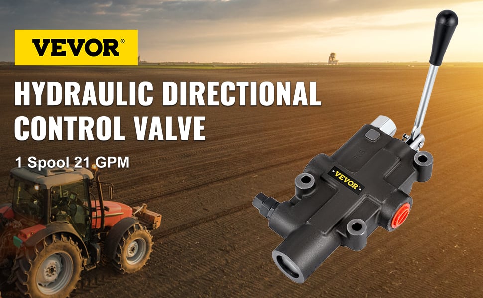 1 Spool Hydraulic Directional Control Valve 21 GPM Acting Loaders Small Tractors P 010932805131