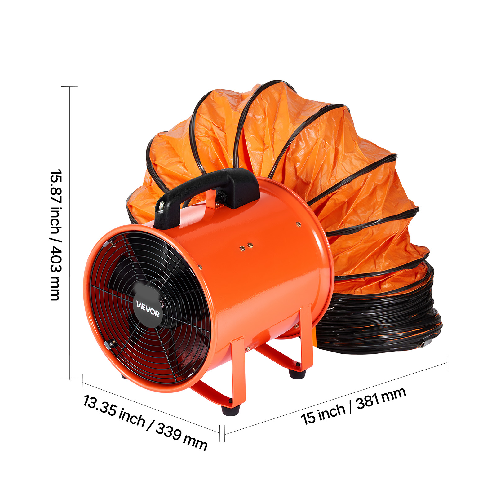 Ventilador De Tubo 100mm - 220V, 35W, 220 M³/h, Extracción Para Baño, Cocina, Sótano O Invernadero