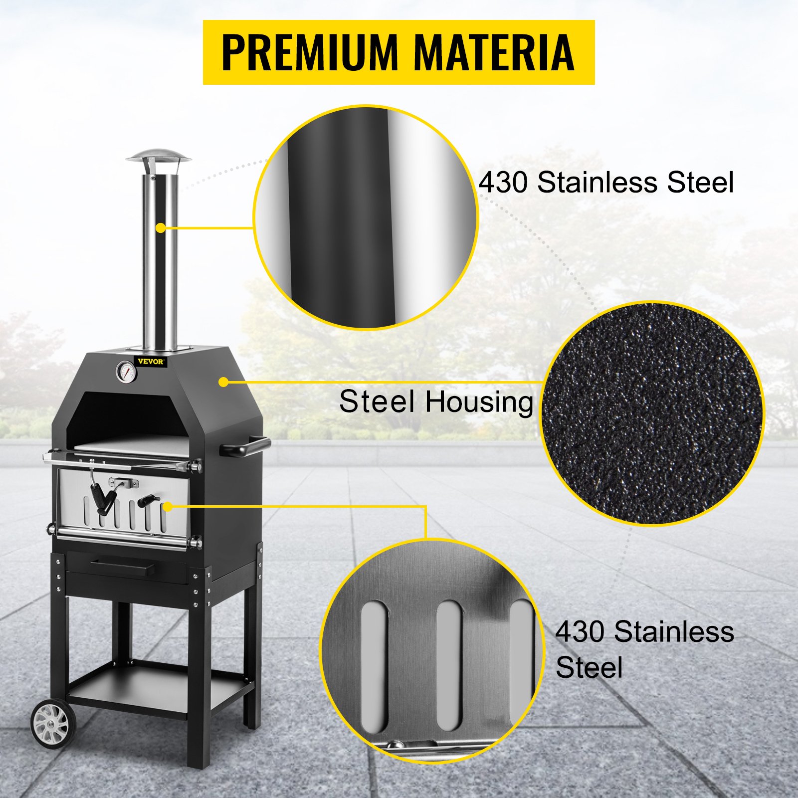 VEVOR Forno A Legna Portatile Per Pizza Barbecue Da Esterno, Forno A Legna Per Pizza Da Esterno Con Pietra E Canna Fumaria Di Facile Spostamento, Forno A Legna Forno A Carbonella Per Pizza Da Esterno -Barbecue Forniture Negozio AAHKMJXYDAFdJAOAIMEbOAchsNwF47gfWWMct1uaXzXJCVIqjjVJLqw cq39v7nX9UZ Z9YDjmkhwLlETYZSksg5Yd 3ebMLx5racZpw32ZGK3xSrcZVien KipAL0rOdPS