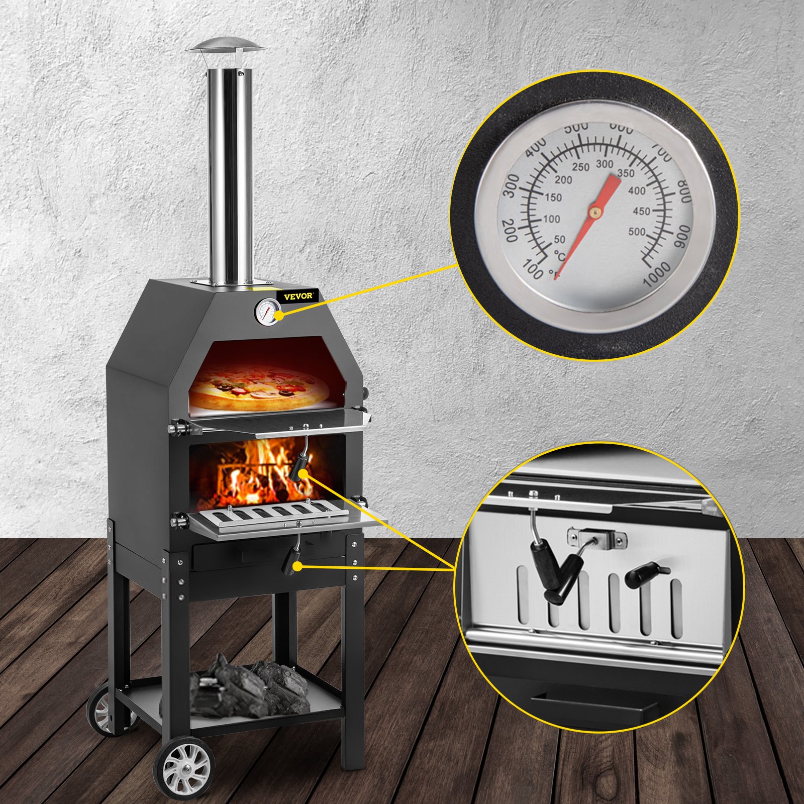 VEVOR Forno A Legna Portatile Per Pizza Barbecue Da Esterno, Forno A Legna Per Pizza Da Esterno Con Pietra E Canna Fumaria Di Facile Spostamento, Forno A Legna Forno A Carbonella Per Pizza Da Esterno -Barbecue Forniture Negozio AAHKMJXYDAFdJAOAIMEbOAchsNwF47gfWWMct1uaXzXJCVIqjjVJLqw cq39v7nX9UZ Z9YDjmkhwLlETYZSksg5Yd 3ebMLx5racZpw32ZGK3xSrcZVien KipAL0rOdPSgmWUPLzZto6qX9YuL3yw2
