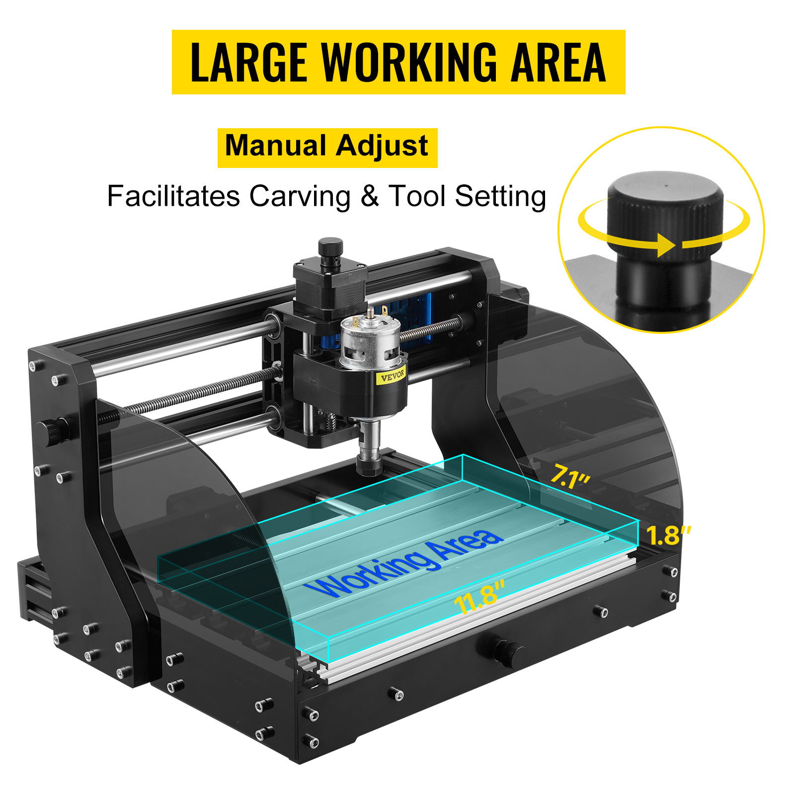 VEVOR Machine De Gravure CNC 3018 Pro 3 Axes 10000 RPM Graveur Laser GRBL Controle Pour Graver Plastiques Bois Acryliques PVC With 500mw Laser -Makitch Magasin AAHKMJXYDAFdJAOAIMEbOAchsNwF47gfWWMct1uaXzXJCVIqjjVJLqw cq39v7nX9UZ76mEaZX