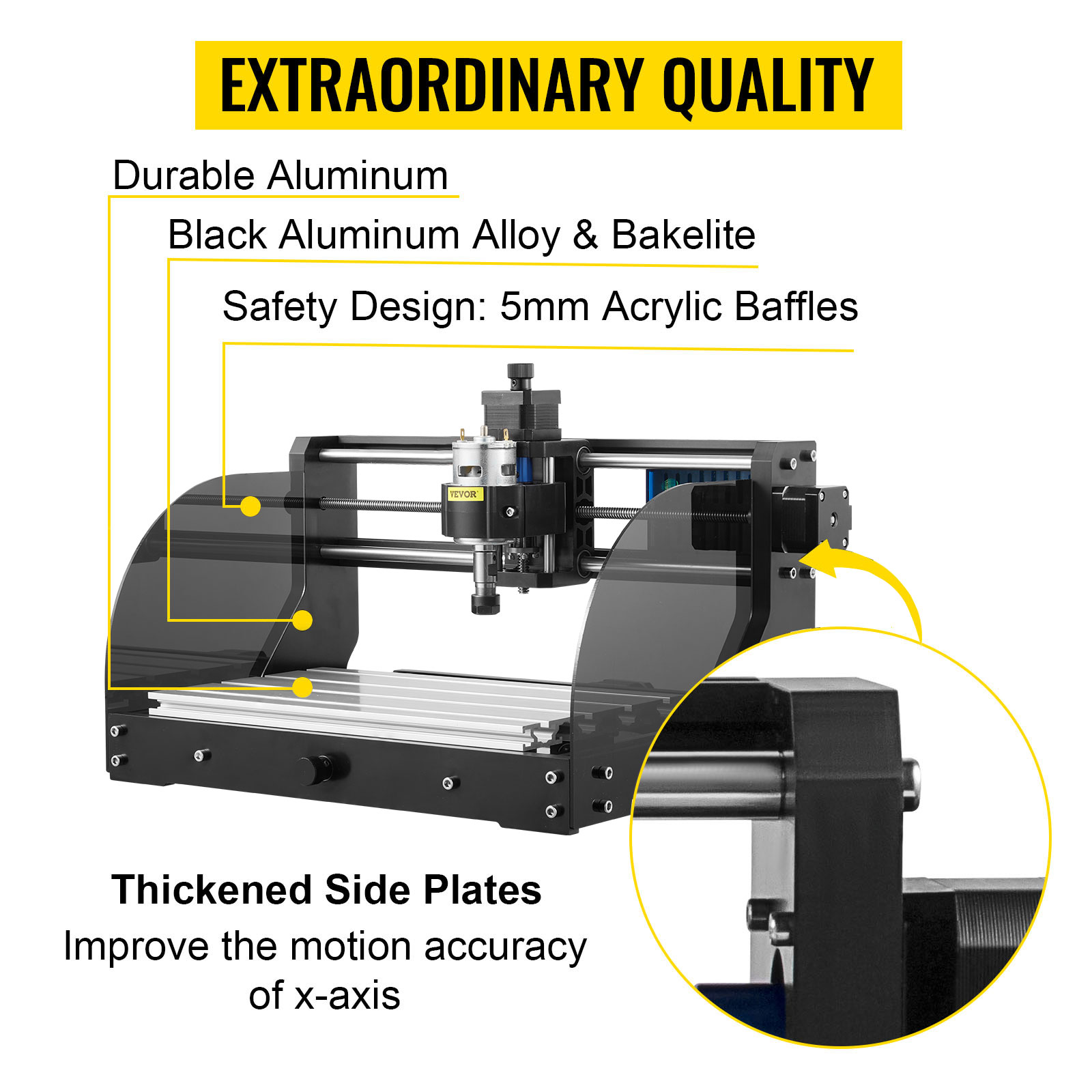 VEVOR Machine De Gravure CNC 3018 Pro 3 Axes 10000 RPM Graveur Laser GRBL Controle Pour Graver Plastiques Bois Acryliques PVC With 500mw Laser -Makitch Magasin AAHKMJXYDAFdJAOAIMEbOAchsNwF47gfWWMct1uaXzXJCVIqjjVJLqw cq39v7nX9UZ76mEaZX 8jd2ua0yLlCrRiZaE2W2eSD xDQlrxKDSXuADevJbqsUYhbhim2Q3VRlMnrS6OCIjBnXKRqm8k jn