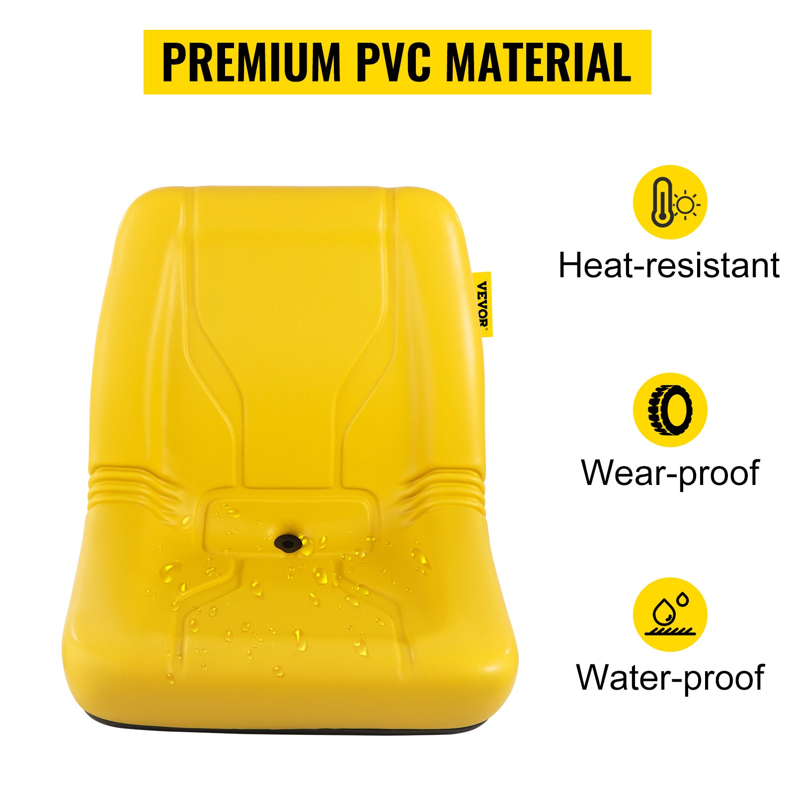 VEVOR Sedile Per Carrello Elevatore John Deere Con Schienale Alto Da 2 Pezzi, Sedile Materiale In PVC A Colore Giallo, Sedile Uso Per Falciatrici, Escavatori, Pale Gommate, Apripista, Terne, Trattori -Cura Del Prato AAHKMJXYDAFdJAOAIMEbOAchsNwF47gfWWMct1uaXzXJCVIqjjVJLqw