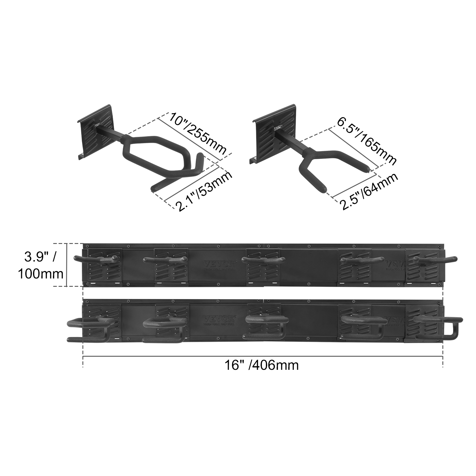 VEVOR Gun Rack, Indoor Gun Rack Wall Mount, 6-Slot Vertical Rifle ...