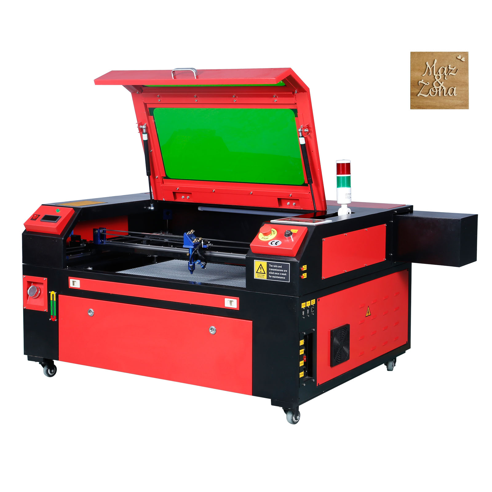 Grabador láser CO2, 130 W, 900 x 1400 mm