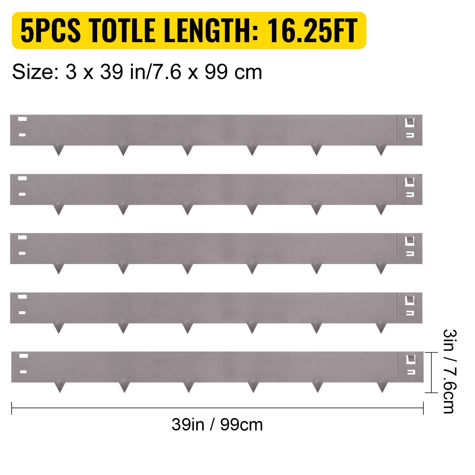 VEVOR Steel Lawn Edging, 5PCS 3"x39" Metal Landscape Edgings, 16.25 Ft Total Length Garden Border, Flexible And Bendable Galvanized Steel Landscaping, Metal Edge For Yard, Lawn, Pathway, Brown -Indoor Flower Pot AAHKMJXYDAFdJAOAIMEbOAchsNwF47gfWWMct1uaXzXJCVIqjjVJLqw cq39v7nX9UZGbxmQorwXi2RPPQGN9TuCI 0 nSIZnqczeQMAy1lNCh15z36rdqN8 XfXhUqbL1UGr IZkRvpGyyPg6tWrnSq