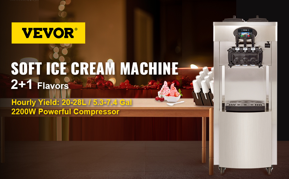 Máquina de Helado Soft VEVOR