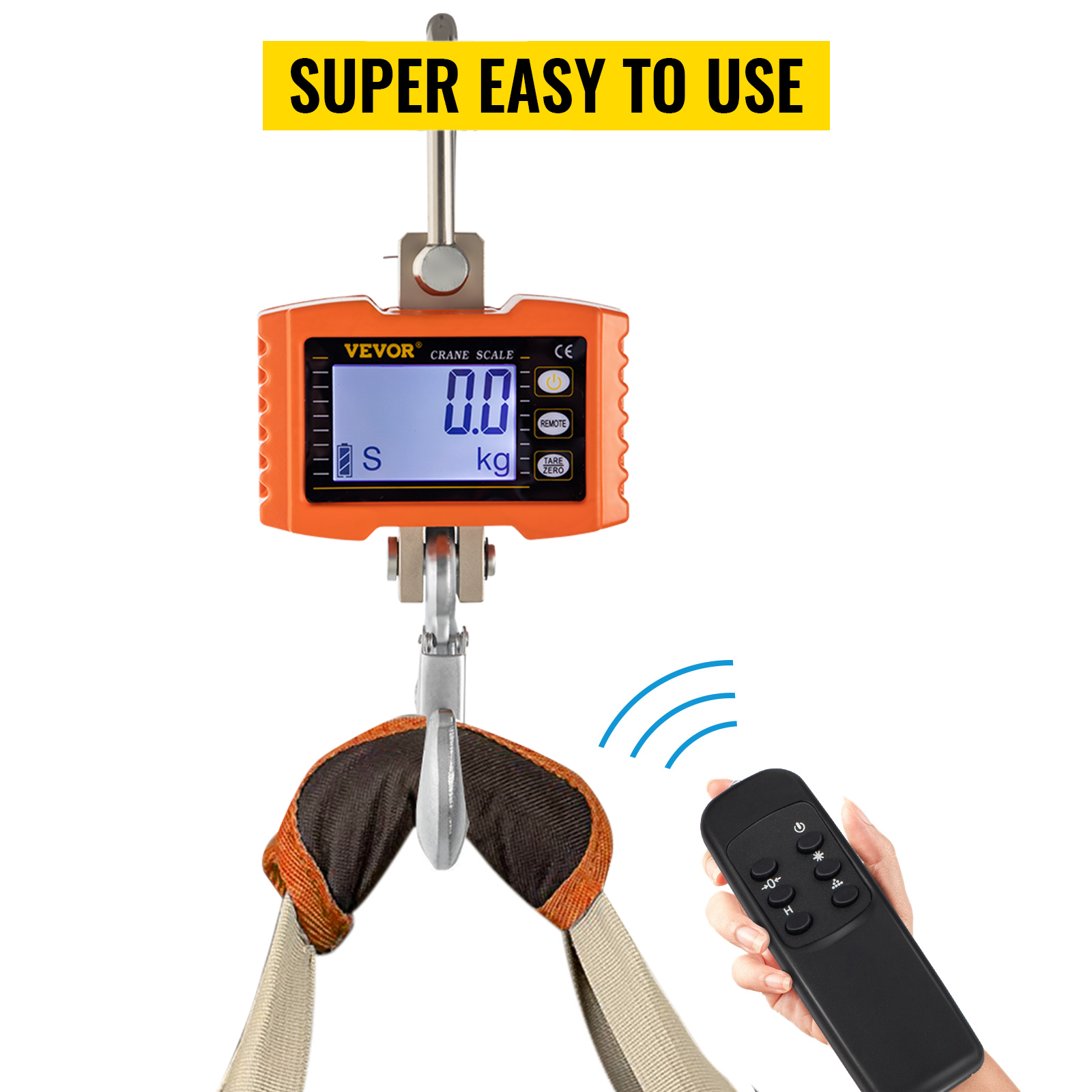 VEVOR Kranwaage Digital 1000 KG, Industriewaage Hängewaage Mit Hohe Genauigkeit, Mini Tragbare , LCD Anzeige (Orange) -Werkzeug Garten Verkauf AAHKMJXYDAFdJAOAIMEbOAchsNwF47gfWWMct1uaXzXJCVIqjjVJLqw