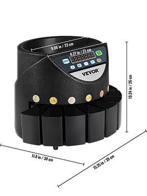 VEVOR Contamonete Professionale Euro 220V 300 Monete al Minuto Conta Monete  Euro Capacità di Moneta Selezionatrice di Monete 700 Macchina Contamonete  Euro con 8 Scatole di Raccolta : .it: Cancelleria e prodotti per  ufficio