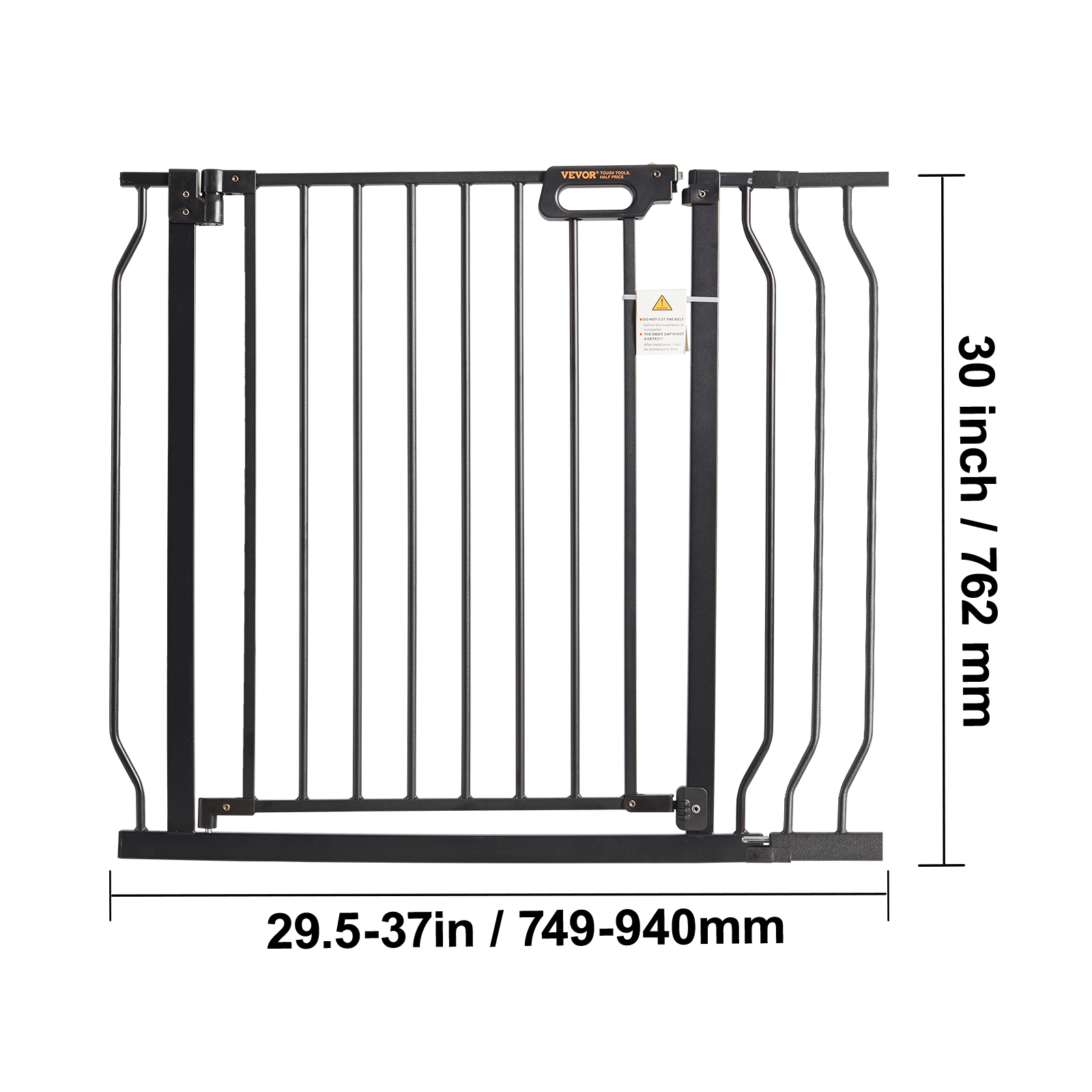 VEVOR Einziehbares Baby- & Hundegitter - Bis 310 Cm Breite, 79,5 Cm Höhe