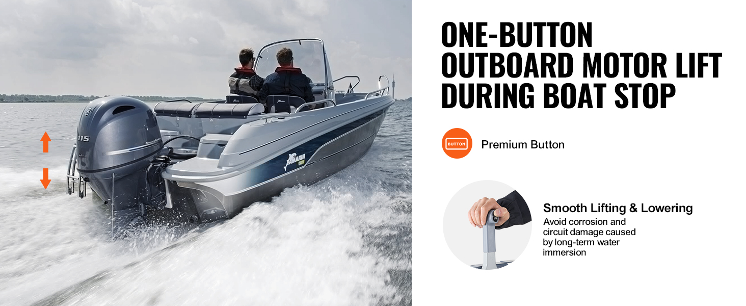 VEVOR Controllo Acceleratore Barche Fuoribordo - Compatibile Yamaha, Con Cavo 10 Pin E Cordino Sicurezza