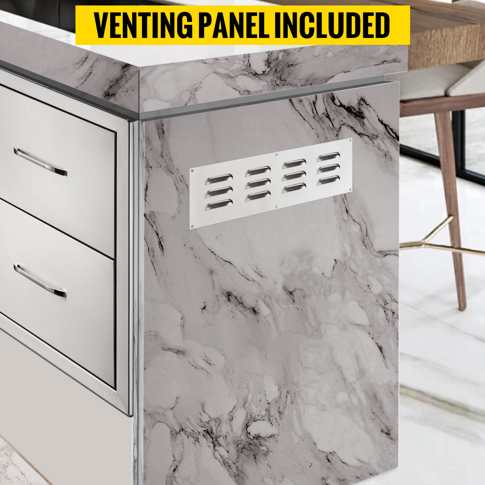 VEVOR Cassetto Con Guida Scorrimento Ripiano Doppio In Acciaio Inox Da Cucina, Cassettiera Per Isola Di Cucina BBQ Cucina Esterna Cassetto Doppio Con Guide Scorrimento In Acciaio Inox Altezza 36,7cm -Prodotti Per Barbecue AAHKMJXYDAFdJAOAIMEbOAchsNwF47gfWWMct1uaXzXJCVIqjjVJLqw cq39v7nX9Ua1UHMoHktuzRB