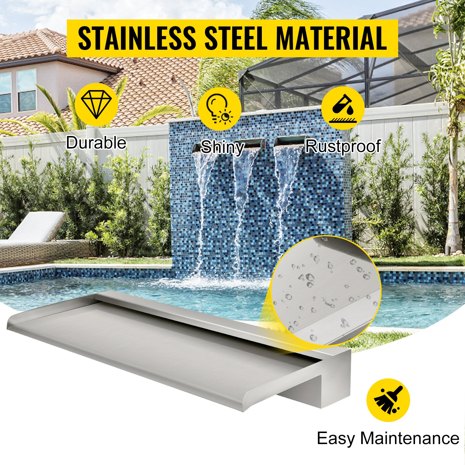 VEVOR Fontana Per Piscina A Cascata, Fontana Per Piscina Rettangolare, Costruita In Acciaio Inossidabile Laghetto Per Cascata, Fontana A Cascata Da Giardino (60x33x8 CM) -OUTSUN Giardino Negozio AAHKMJXYDAFdJAOAIMEbOAchsNwF47gfWWMct1uaXzXJCVIqjjVJLqw cq39v7nX9Ua7tznicmPmi7ugjh58 rjkU5IWsMvhCX1zYtsYCG4o29 lIIqAzuBNGo3jFaAe3zVN1r49oWl 9Jmpwdj 12B