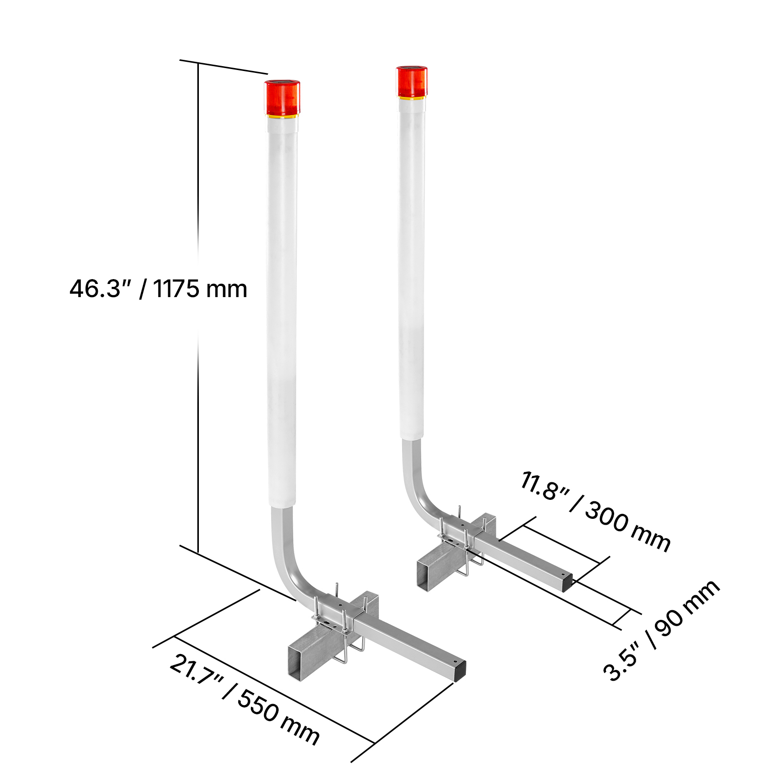 Maypole 139 – Copertura Per Gancio Di Traino 50 Mm In PVC Con Catarifrangente Rosso, Protezione Antipolvere