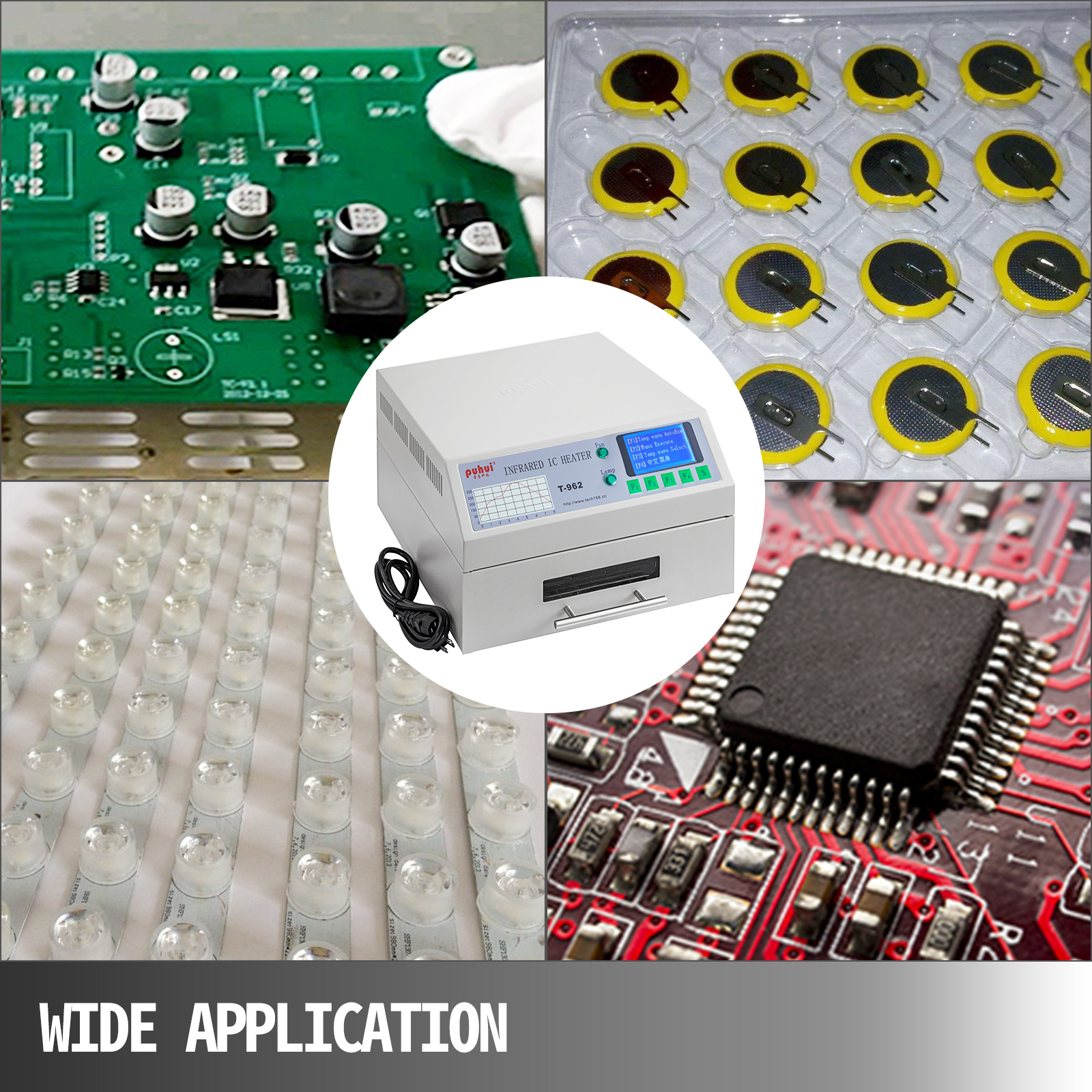 VEVOR Machine De Soudage Par Refusion T-962/T-962A SMD Four A Refusion 800W Station De Soudage Ecran LCD Temperature 0-280 Zone De Soudure 180x235mm Poste A Souder A Refusion Pour Circuits Imprimes BGA T-962 -Pas Cher Pro Bricoleur Magasin AAHKMJXYDAFdJAOAIMEbOAchsNwF47gfWWMct1uaXzXJCVIqjjVJLqw cq39v7nX9UaAGLfxWifszmNACmLZxnTKsQ9oSZ5WKE8XAJ38lsVBLxva88aADiuVMesLAd9MMtF5plsnl YE5yfKVlXSJ Kz