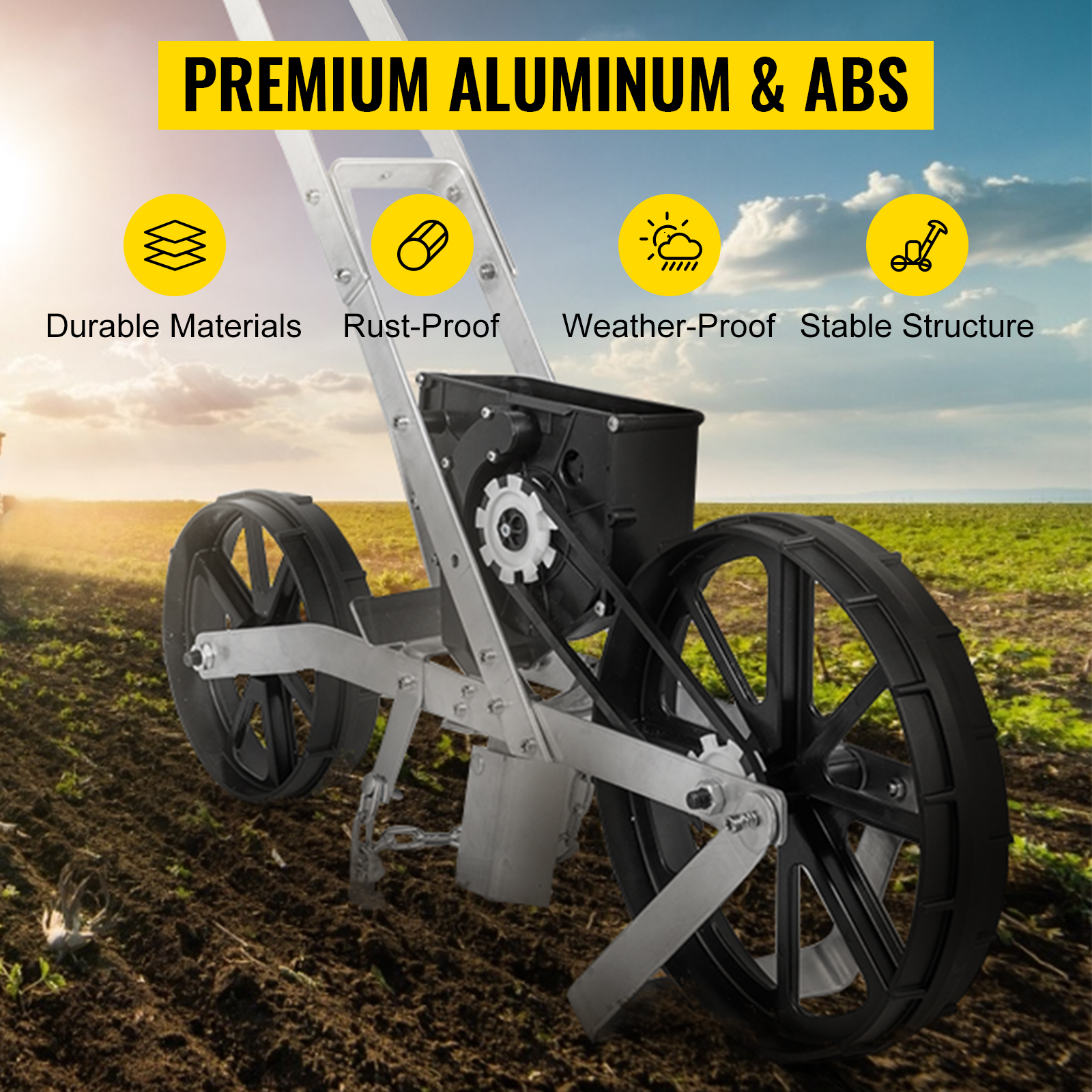 VEVOR Seminatrice Da Giardino In Alluminio, Seminatrice A Spinta Manuale Lunghezza Da 78 Cm A Due Ruote Da 6 Cm E 5 Cm, Spandiconcime Per Spargere Concime Semi Con 6 Piantatrice Per Orti E Giardini -Negozio al dettaglio Piante Casa AAHKMJXYDAFdJAOAIMEbOAchsNwF47gfWWMct1uaXzXJCVIqjjVJLqw cq39v7nX9UaDiUPHTmkXzCoc4yS 1z xnd0GCNuJVtpMRjGAEhREtFKt6pXPIq7E70FnZCVk