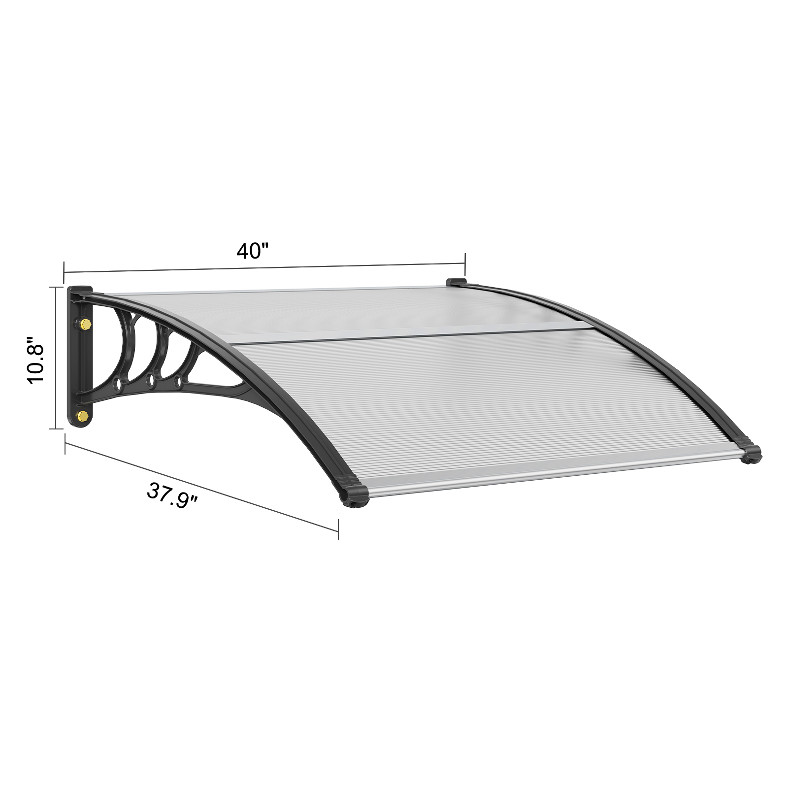 VEVOR Luifel huisdeur 97x200 cm overkapping UF50 PC zonwerende folie