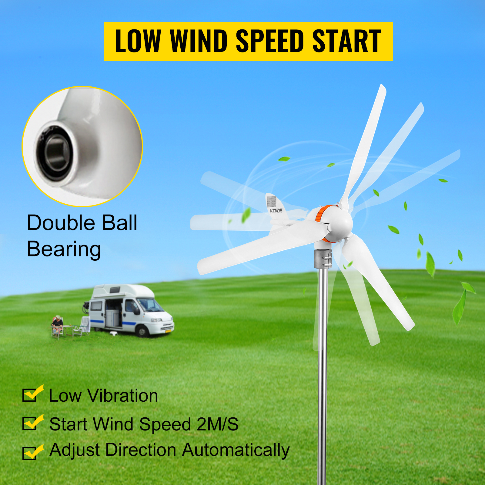 VEVOR Kit Di Generatore Eolico 12V Generatore A Trifase 400W, Con Controller Di Ricarica MPPT E 3 Pale In Nylon, Uso Nella Ricarica Per Il Monitoraggio Domestico, Camper, Barche E Altro Uso Domestico -Vendite VIDAXL || LEDVANCE || STEINEL AAHKMJXYDAFdJAOAIMEbOAchsNwF47gfWWMct1uaXzXJCVIqjjVJLqw cq39v7nX9UaQo3xXUE8tyT2vJhjd6MkLgGYGDEnXnl6GijL9z4MGWmCQse