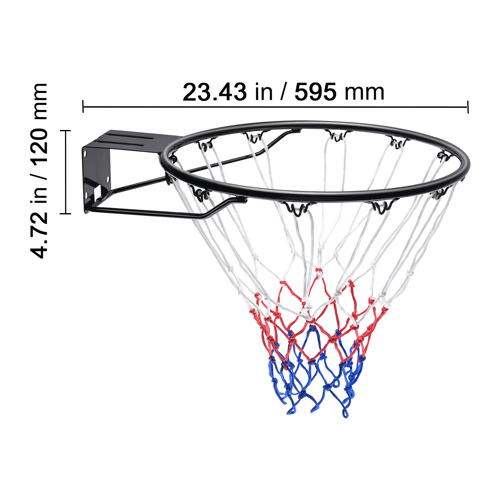 Basketballkorb Wandmontage 35cm - Robustes Basketballnetz Für Indoor & Outdoor