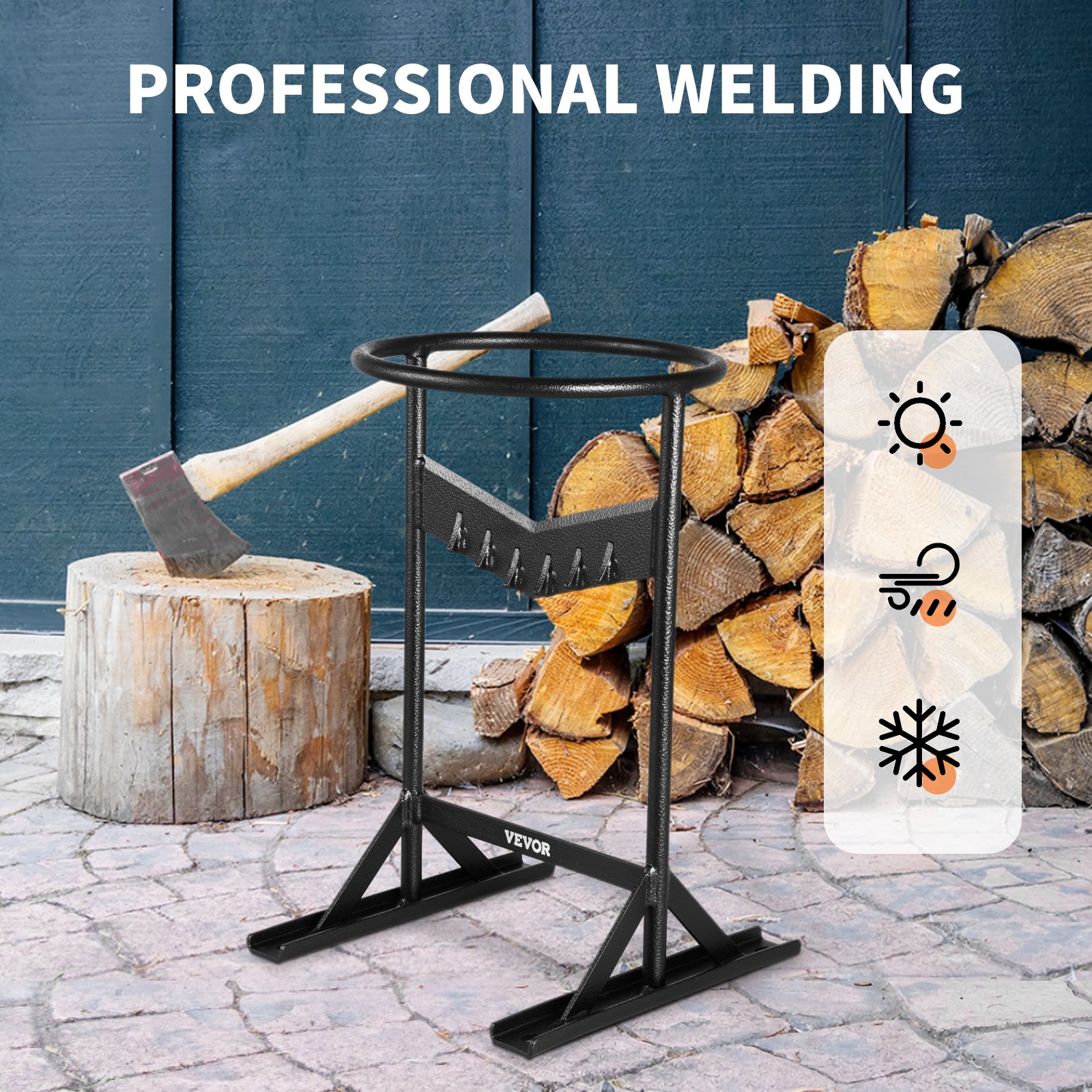 VEVOR Wood Splitter, XL Log Splitter For 8.6" Dia. Wood, Portable "V" Shaped Finger-safty Firewood Cutter, Heavy-duty Solid Steel Wedge Manual Log Maker, With Protection Bag For Home Campsite -Garden Care AAHKMJXYDAFdJAOAIMEbOAchsNwF47gfWWMct1uaXzXJCVIqjjVJLqw cq39v7nX9UaZ1T1eMqNusBnaexl3jgcSS9od R8SG 15atzy5J6hUZeToCv