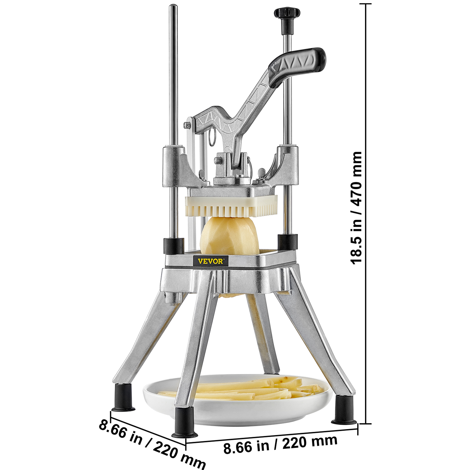 VEVOR Tritatutto Manuale Uso Commerciale Multifunzione in Acciaio Inox Lama  1/4 Pollici 0,64 cm