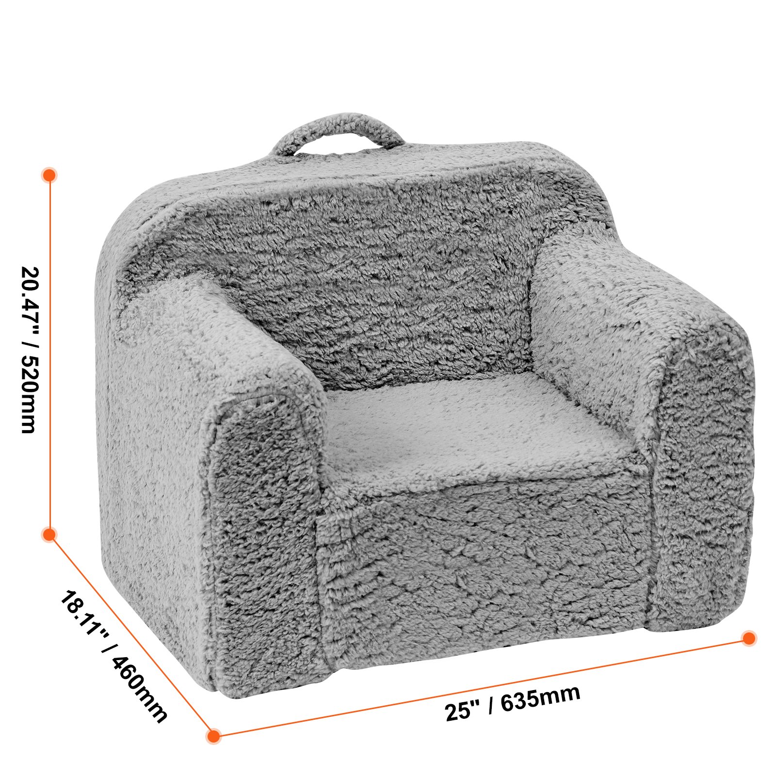 VEVOR Kids Armchair, Kids Sofa with Highdensity 25D Sponge, Snuggly