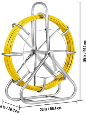 VEVOR Tige De Cable En Fibre De Verre Serpent Ruban De Poisson 6 Mm X130 / 200 M, 8 Mm X150 M Electrique Extracteur De Cable 8 Mm X 150 M -Pas Cher Pro Bricoleur Magasin AAHKMJXYDAFdJAOAIMEbOAchsNwF47gfWWMct1uaXzXJCVIqjjVJLqw