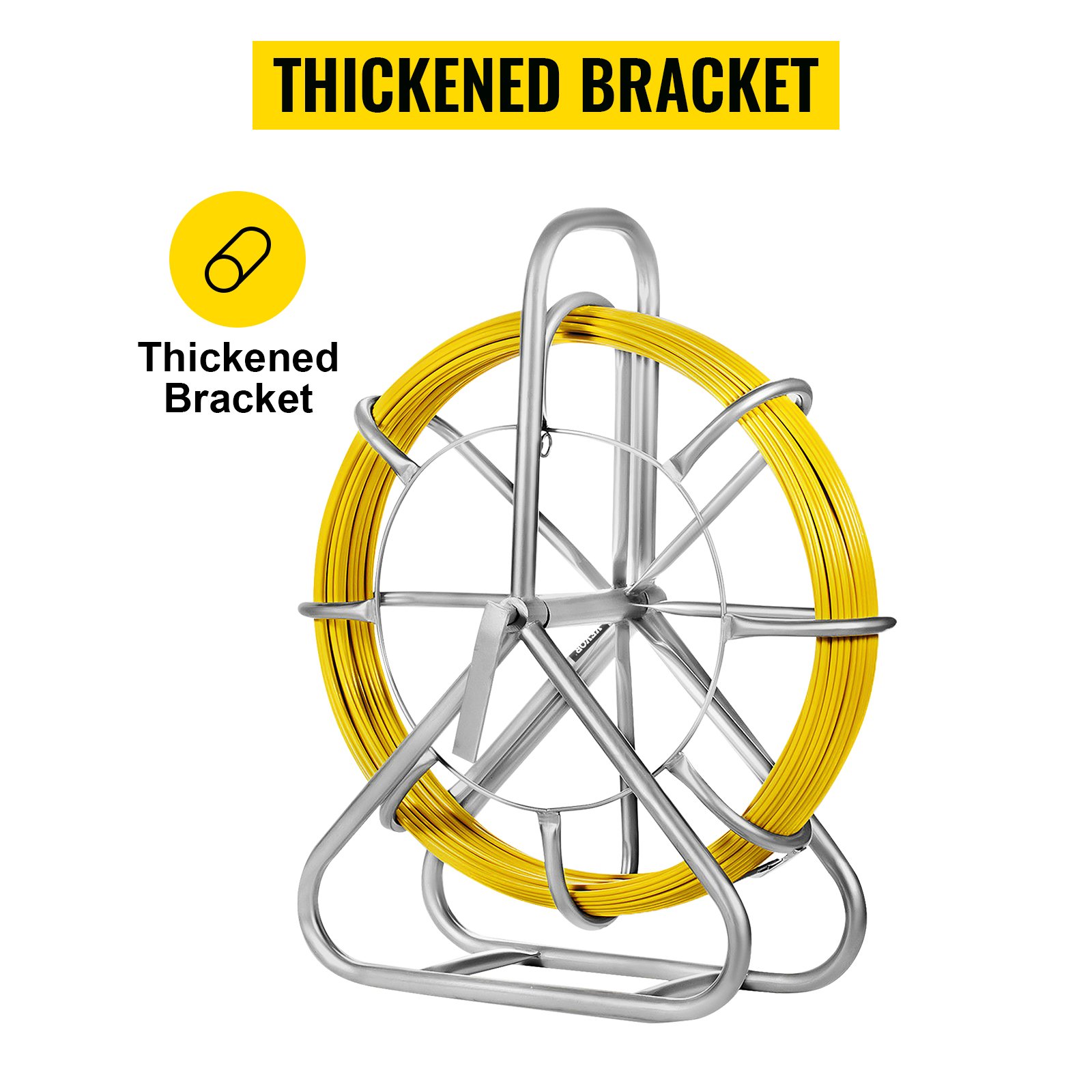 VEVOR Tige De Cable En Fibre De Verre Serpent Ruban De Poisson 6 Mm X130 / 200 M, 8 Mm X150 M Electrique Extracteur De Cable 8 Mm X 150 M -Pas Cher Pro Bricoleur Magasin AAHKMJXYDAFdJAOAIMEbOAchsNwF47gfWWMct1uaXzXJCVIqjjVJLqw