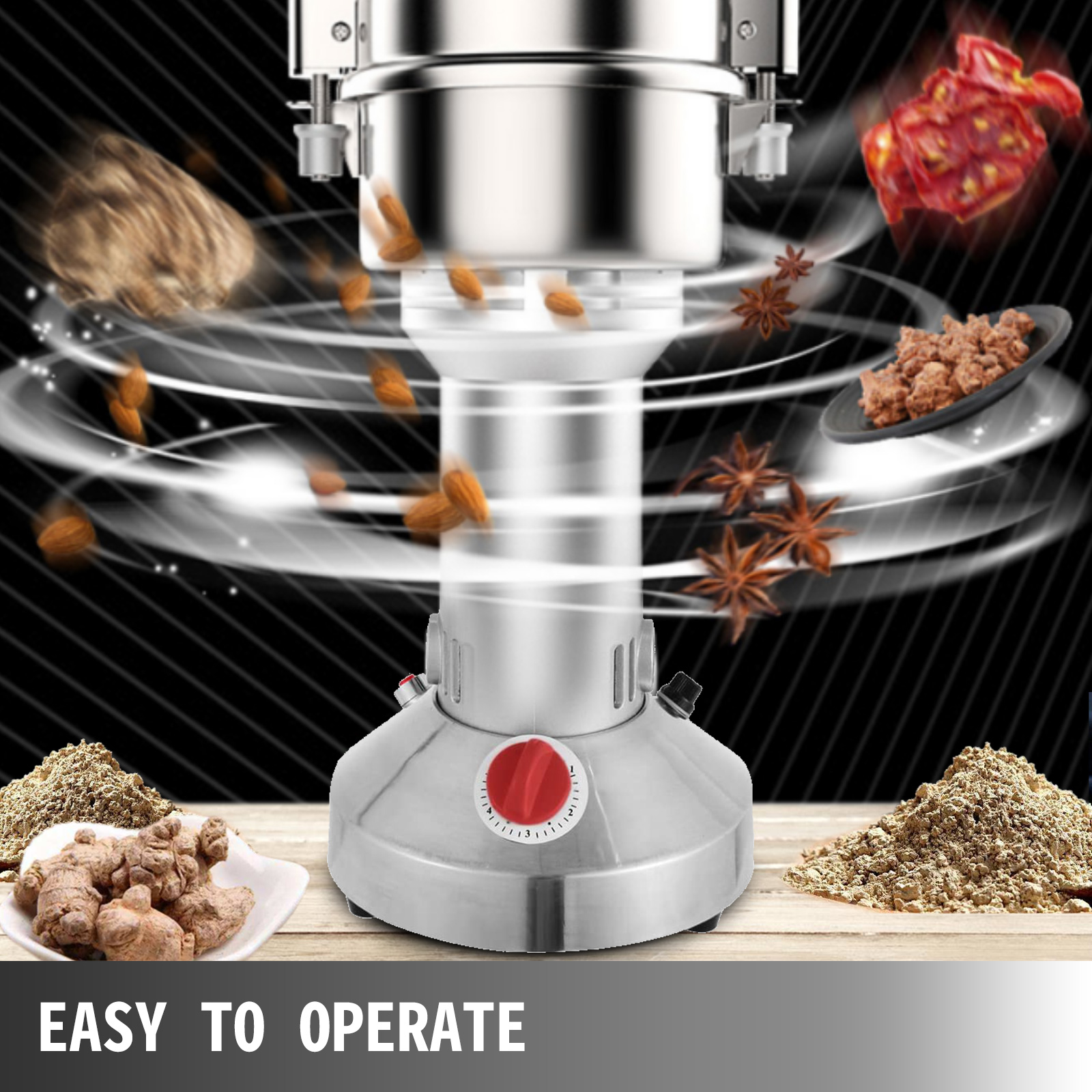 VEVOR Moulin A Grains Electrique Commercial Capacite 350g Broyeur A Cereales En Acier Inoxydable 26000tr/min Concasseur A Mais A Epices Fonction 5 Minutes Machine A Poudre 1400W Pour Cafe Soja Ble -Trixie || Flamingo Soldes Magasin AAHKMJXYDAFdJAOAIMEbOAchsNwF47gfWWMct1uaXzXJCVIqjjVJLqw cq39v7nX9UajsPZAKWTA6gphfgXU7q4vavlW