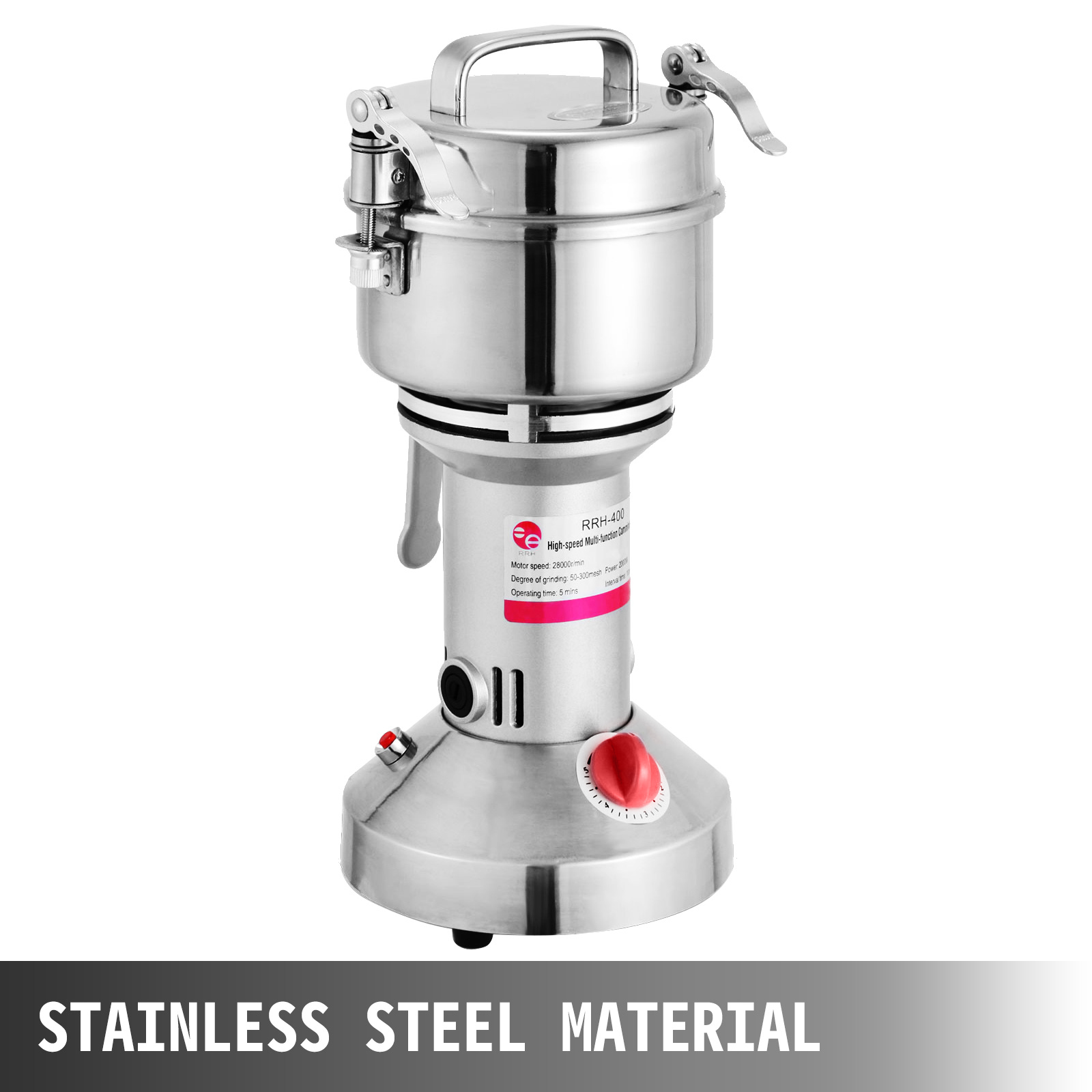 VEVOR Moulin A Grains Electrique Commercial Capacite 350g Broyeur A Cereales En Acier Inoxydable 26000tr/min Concasseur A Mais A Epices Fonction 5 Minutes Machine A Poudre 1400W Pour Cafe Soja Ble -Trixie || Flamingo Soldes Magasin AAHKMJXYDAFdJAOAIMEbOAchsNwF47gfWWMct1uaXzXJCVIqjjVJLqw cq39v7nX9UajsPZAKWTA6gphfgXU7q4vavlW