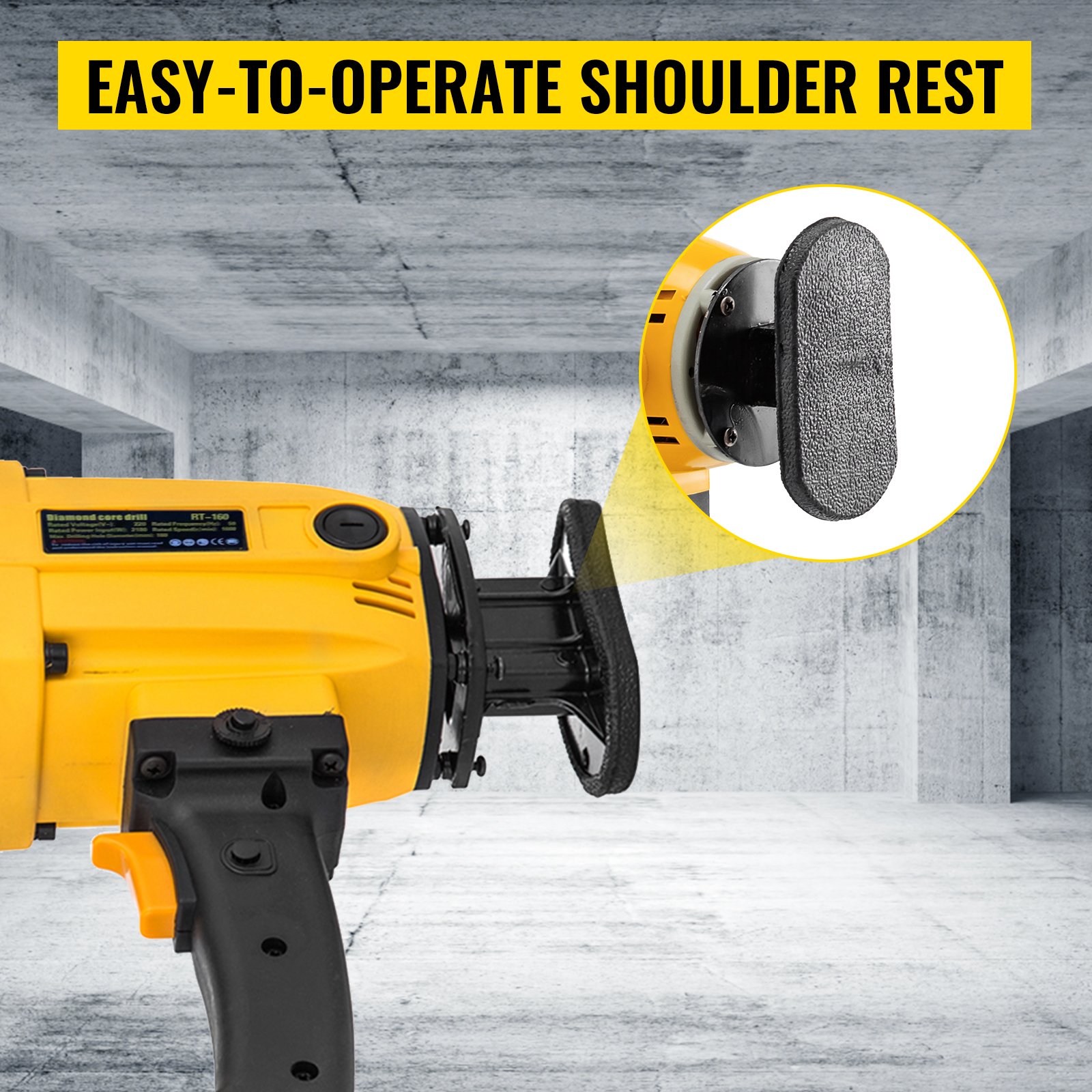 VEVOR Carotteuse A Diamant 160MM Appareil De Forage A Diamant A Main Seche Et Humide Machine De Foret De Carottier A Usage Intensif 2180W  Pour Forage Du Beton Au Diamant Perceuse A Diamant -Magasin D'Outils Électriques AAHKMJXYDAFdJAOAIMEbOAchsNwF47gfWWMct1uaXzXJCVIqjjVJLqw