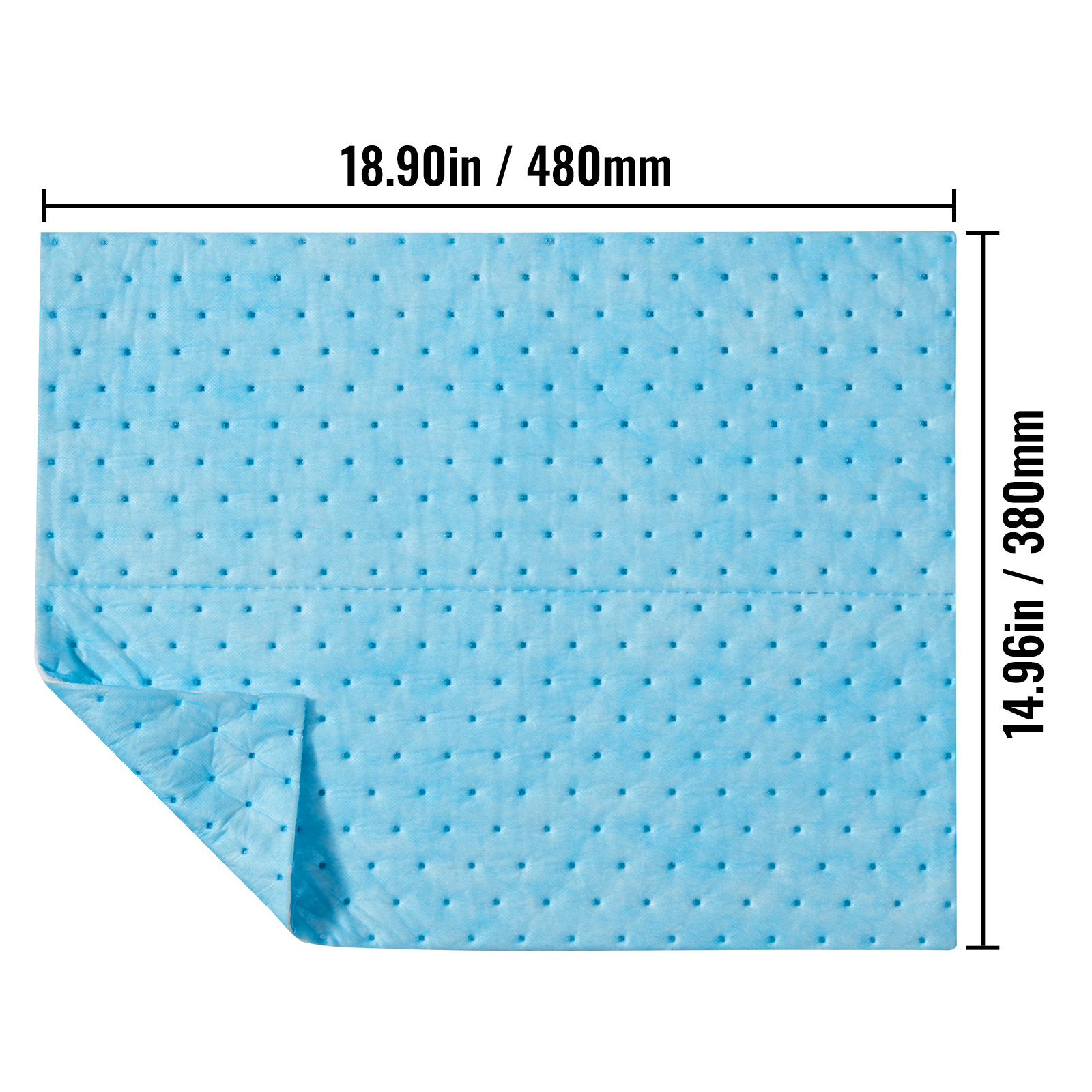 Mophorn Spill Absorbent Pads, Water Absorbing Mat Pad in Dispenser Box ...