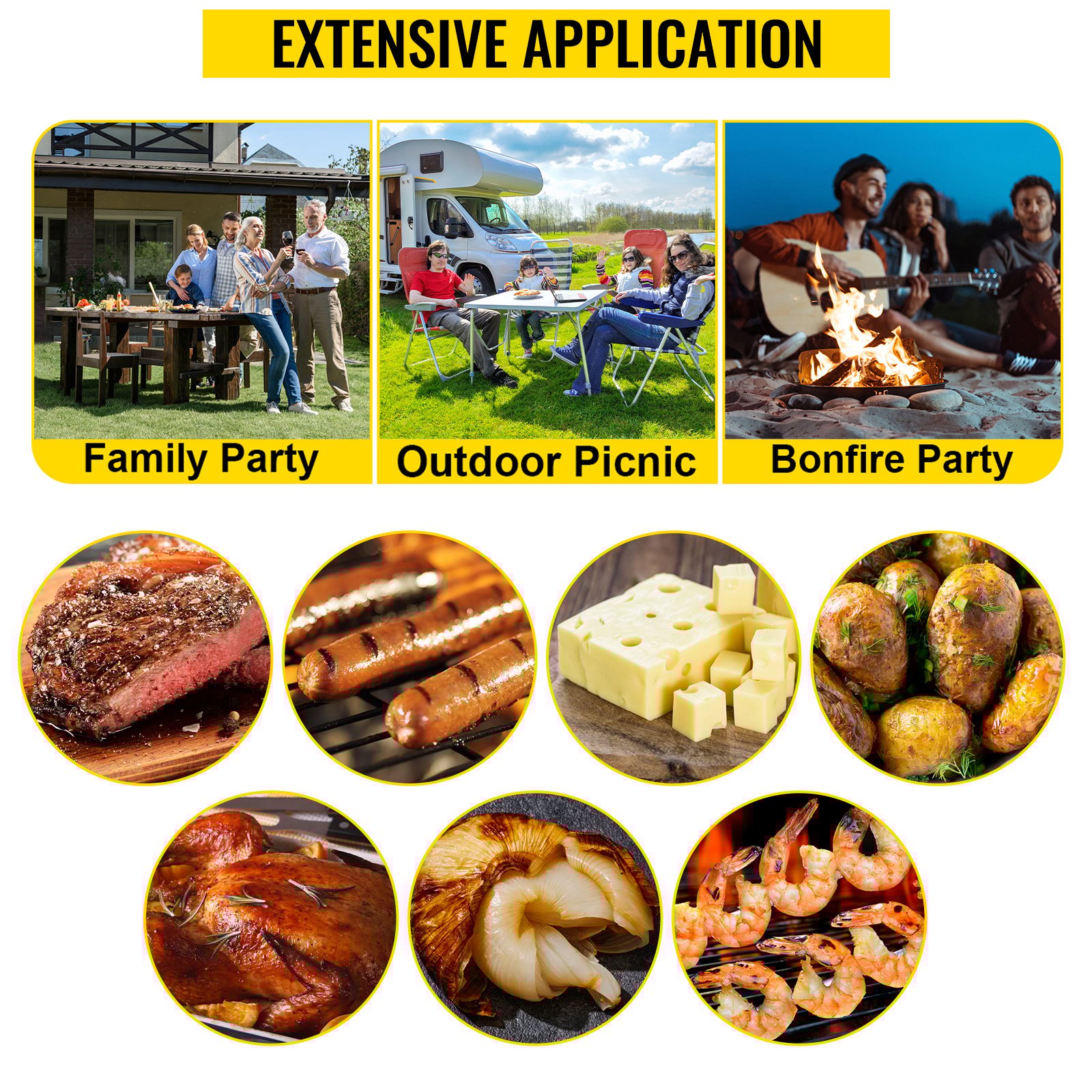 VEVOR Girarrosto Elettrico 40W In Acciaio Inox Con Griglia Forchetta Per Agnello Tacchino BBQ Esterno Da Campeggio Carico Max. 60kg, Set Girarrosto Elettrico Con Parabrezza Per Barbecue Agnello Pollo -Barbecue Forniture Negozio AAHKMJXYDAFdJAOAIMEbOAchsNwF47gfWWMct1uaXzXJCVIqjjVJLqw