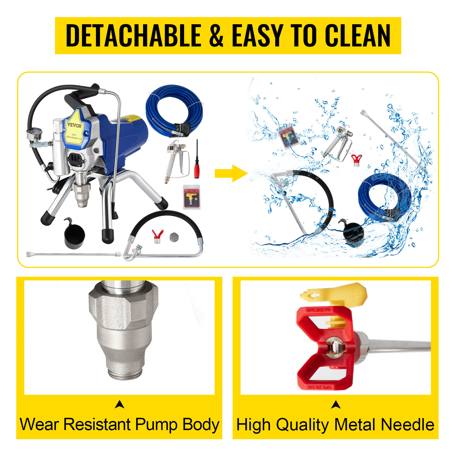 VEVOR Macchina Per Verniciatura A Spruzzo Airless Pistola A Spruzzo Airless Per Pittura A Parete Pistola Per Penetrabilita Di Superficie 2000 W 2.5L / Min 3300 PSI Pistola A Spruzzo Ad Alta Pressione -Makitae Outlet AAHKMJXYDAFdJAOAIMEbOAchsNwF47gfWWMct1uaXzXJCVIqjjVJLqw cq39v7nX9Uavczr6wB