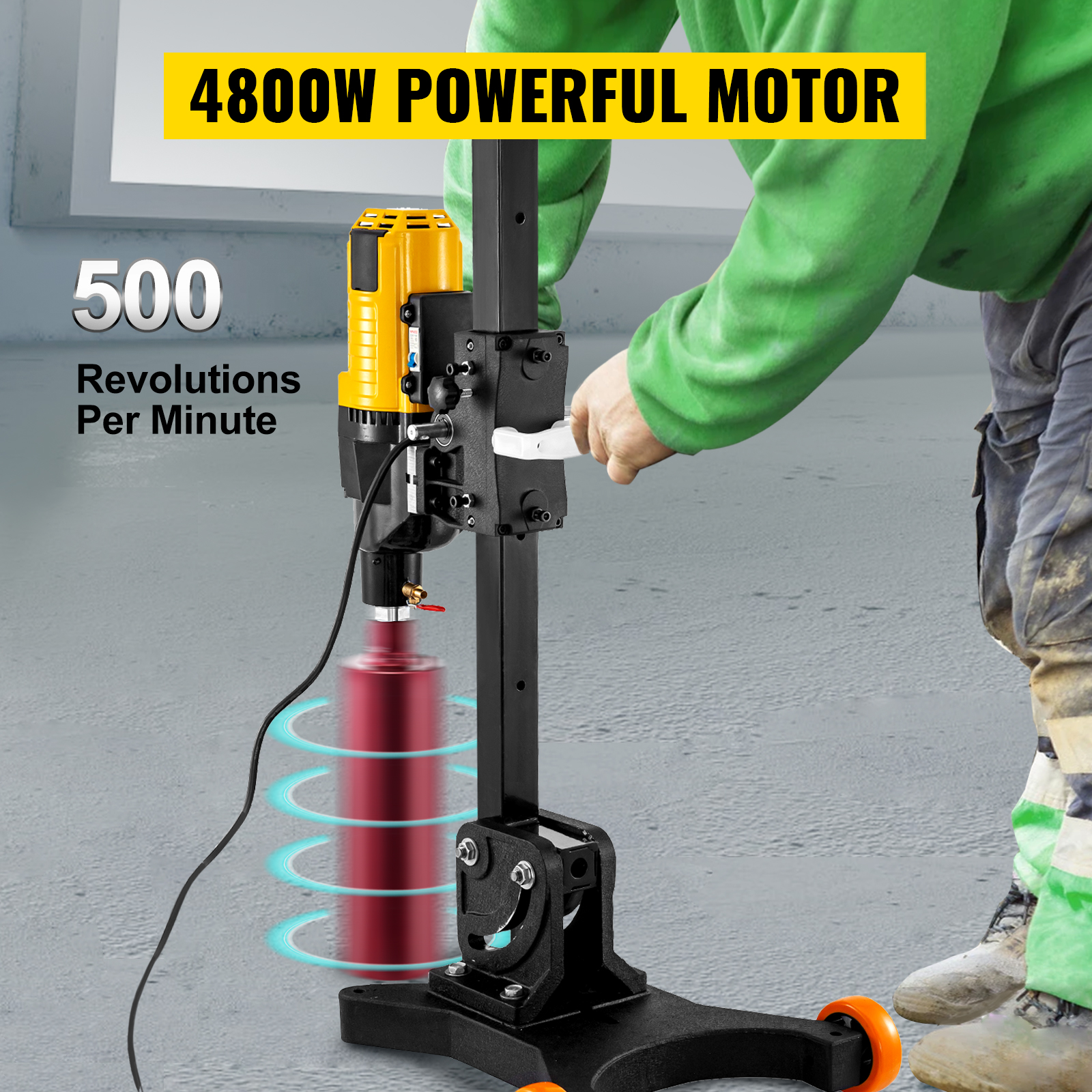 VEVOR Carotteuse A Diamant Diametre 305mm, Perceuse Au Diamant 4800W A Eau, Carotteuse A Beton Avec Roues, Appareil De Forage Diamant Guidage Et Base En Aluminium, Foreuse Au Diamant Poignee Carottier -Makitch Magasin AAHKMJXYDAFdJAOAIMEbOAchsNwF47gfWWMct1uaXzXJCVIqjjVJLqw cq39v7nX9UawMy2aB0bOc1JMAupFWYVf60uZsEtIr9qjSBkWBAnc3AQXSJGvCA2b44Y Zm yGw6sJGZ3kCHDps6ybr130LfC