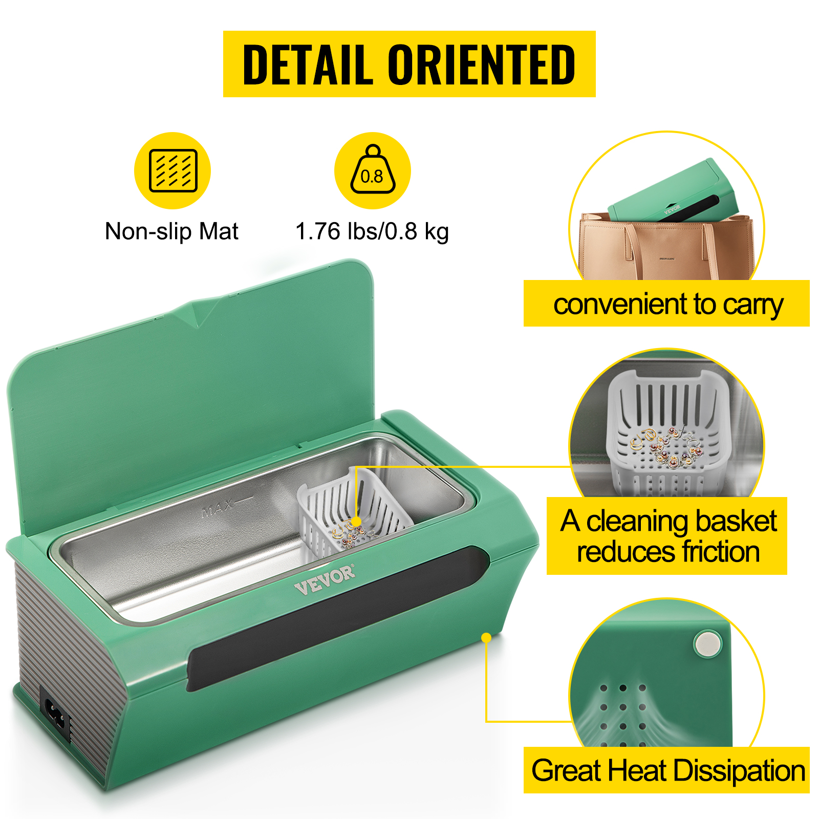 VEVOR Nettoyeur A Ultrasons 500ml Nettoyeur Ultrasons Numerique 40 KHz 35W Nettoyeur Ultrasonique Professionnel Vert,Appareil De Nettoyage Ultrasonique Bac Inox Temps Reglable 0-6min Bijoux Lunettes -Stanleyfaco Magasin AAHKMJXYDAFdJAOAIMEbOAchsNwF47gfWWMct1uaXzXJCVIqjjVJLqw cq39v7nX9UazpS5Wj uE0q9CbKvqyhgH1IbTE5UjkjqBma8U0MFepoYaoz0FX7BpB5rm122M13RR5qEFkZj2fNjm1ki8N2ac