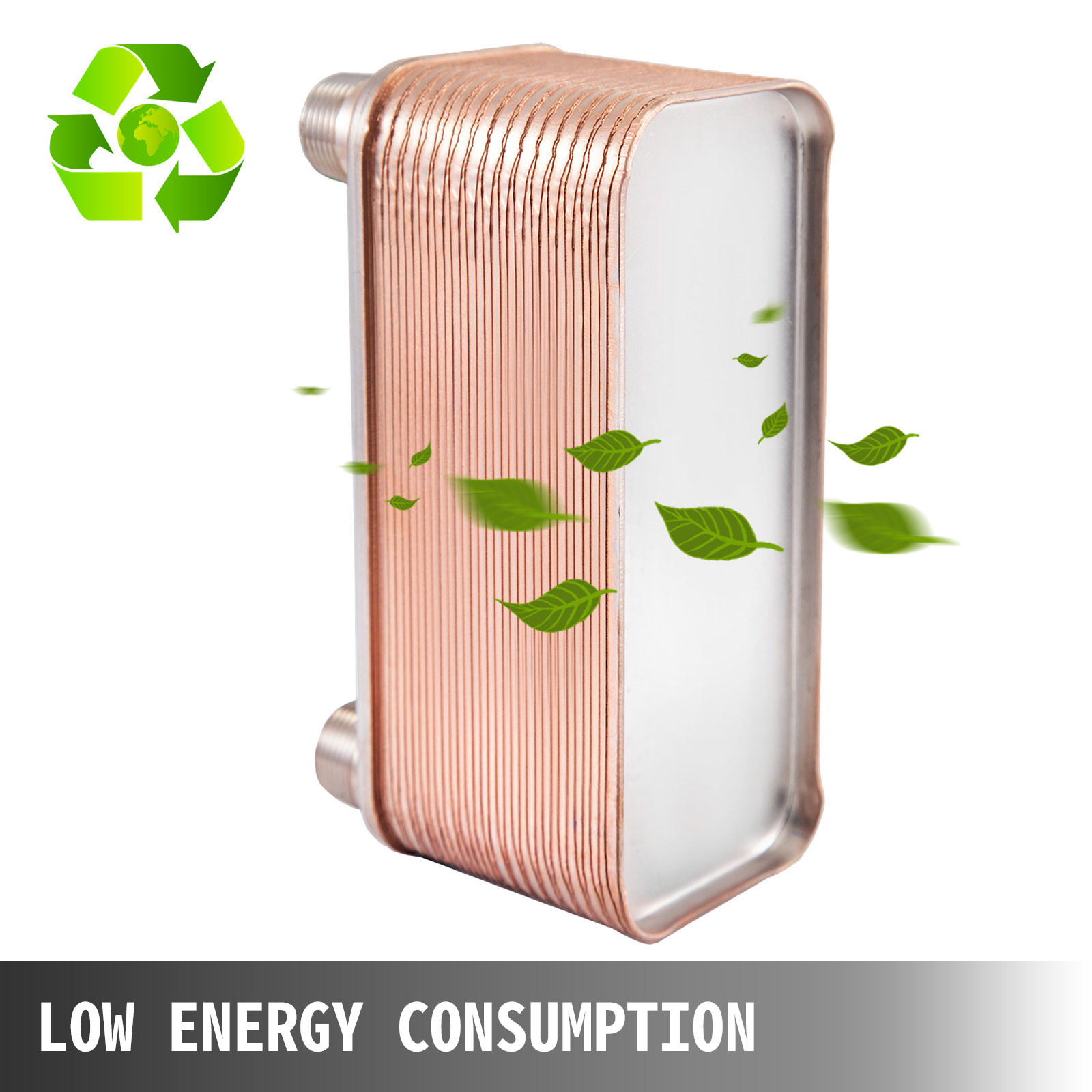 Scambiatore Di Calore Caldaia Scambiatore Di Calore A Piastre BestEquip 30 Piastre - Acciaio Inox 316L Per Riscaldamento, Argento Scambiatore Per Recupero Calore Raffreddamento