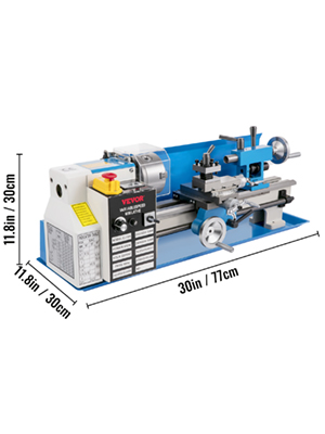 VEVOR Mini Torno de Metal 550W 7 